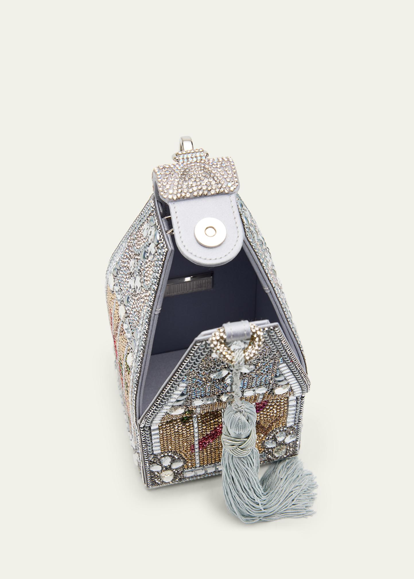 Judith Leiber Couture Landmark Birdcage Crystal Minaudiere Clutch