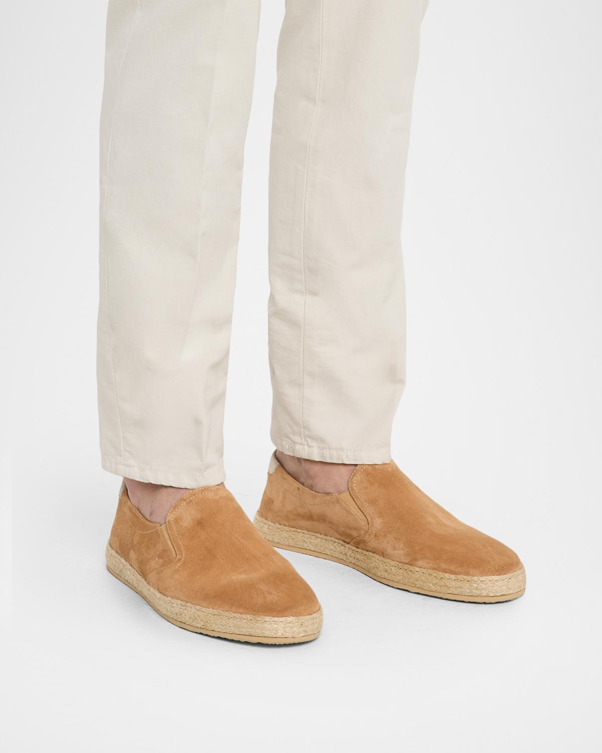 Brunello Cucinelli Espadrilles Mens 10.5 Brown Waxed Suede Slip On Loafers Italy BRUNELLO CUCINELLI Suede Espadrilles for Men | MR PORTER main image 2