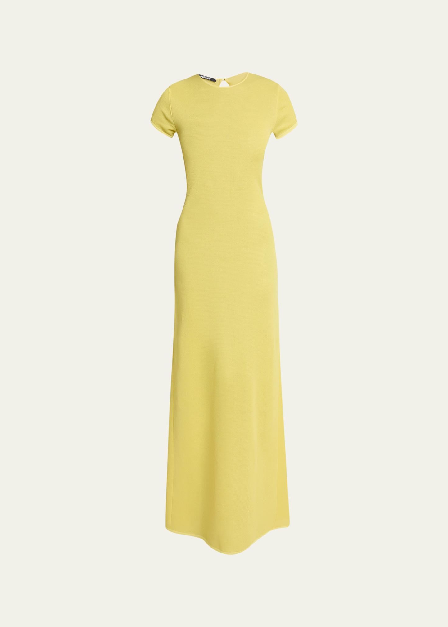 Jacquemus Solid Knitted Maxi Dress