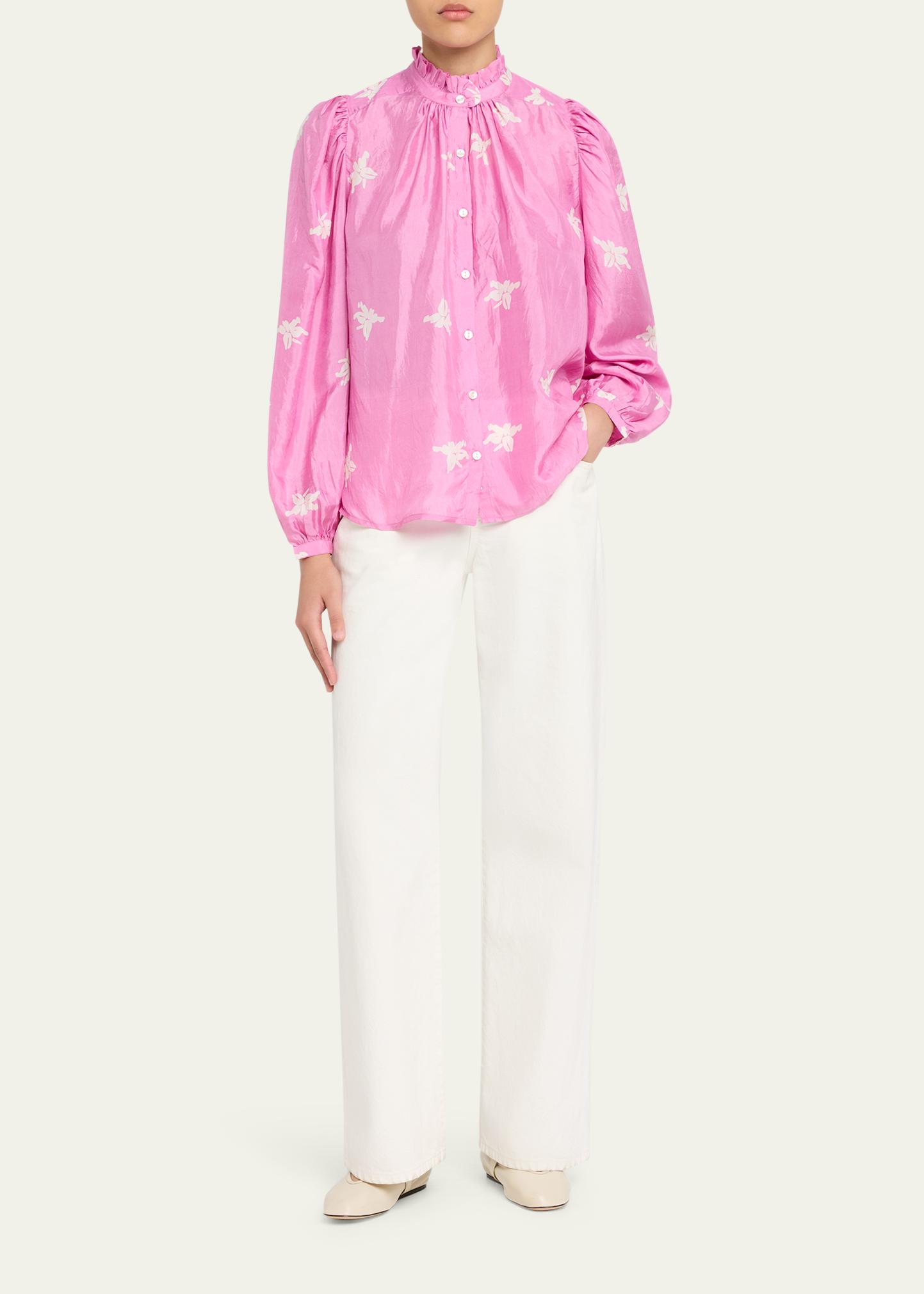 Alix of Bohemia Annabel Silk Jasmine Print Blouse - Bergdorf Goodman