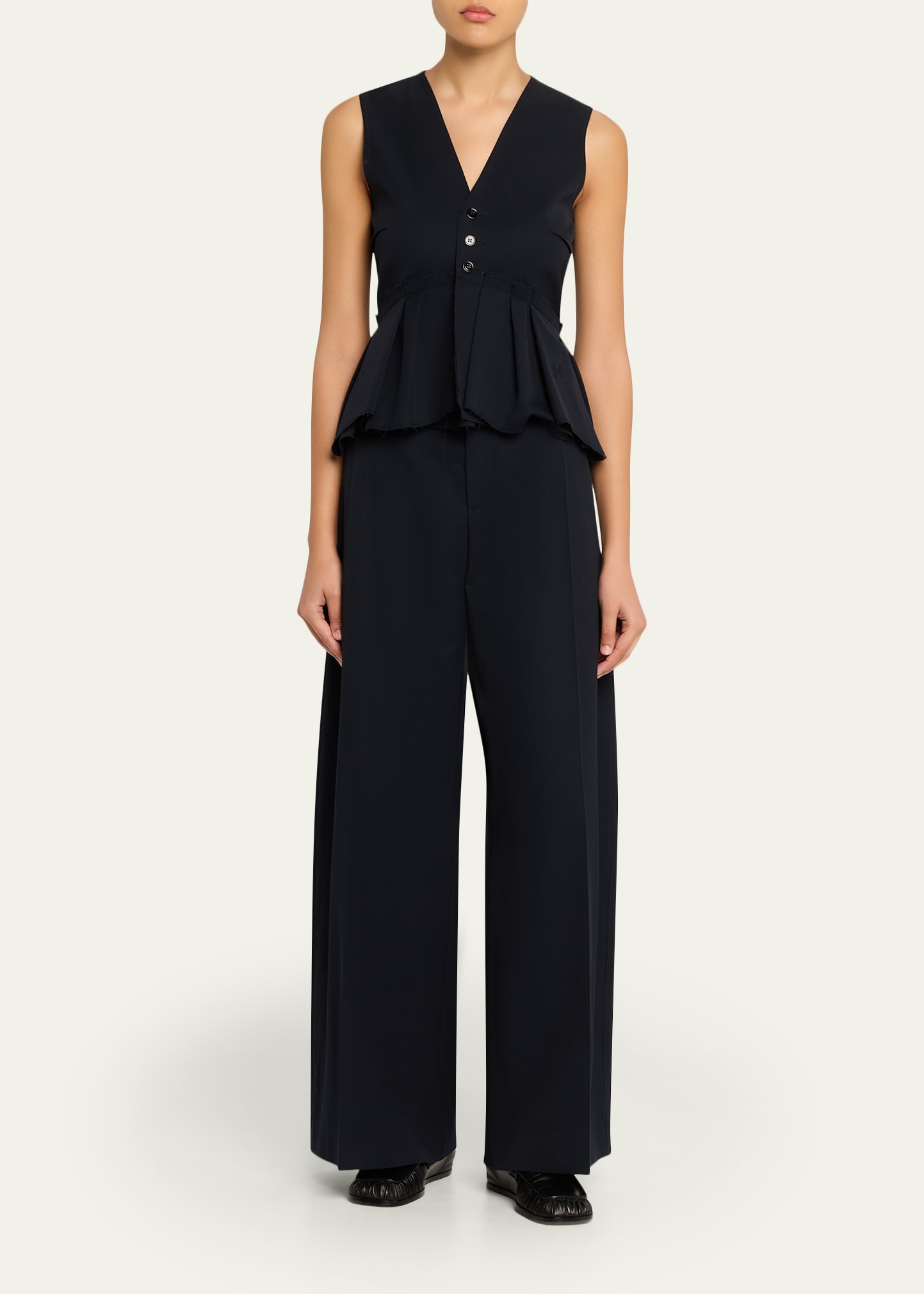 NACKIYE Bang Bang Peplum Vest - Bergdorf Goodman