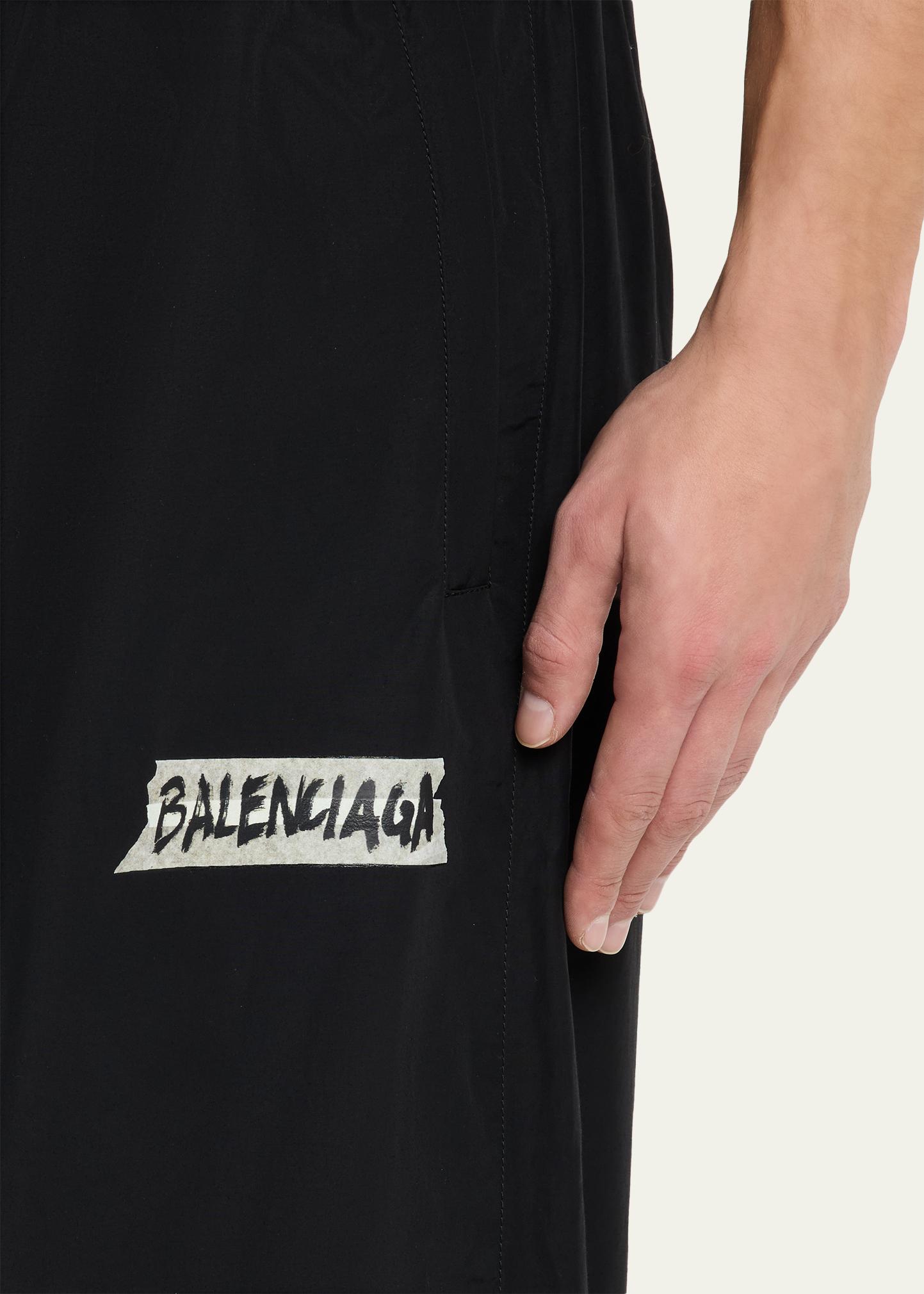 Balenciaga Men's Masking Tape Tracksuit Pants - Bergdorf Goodman