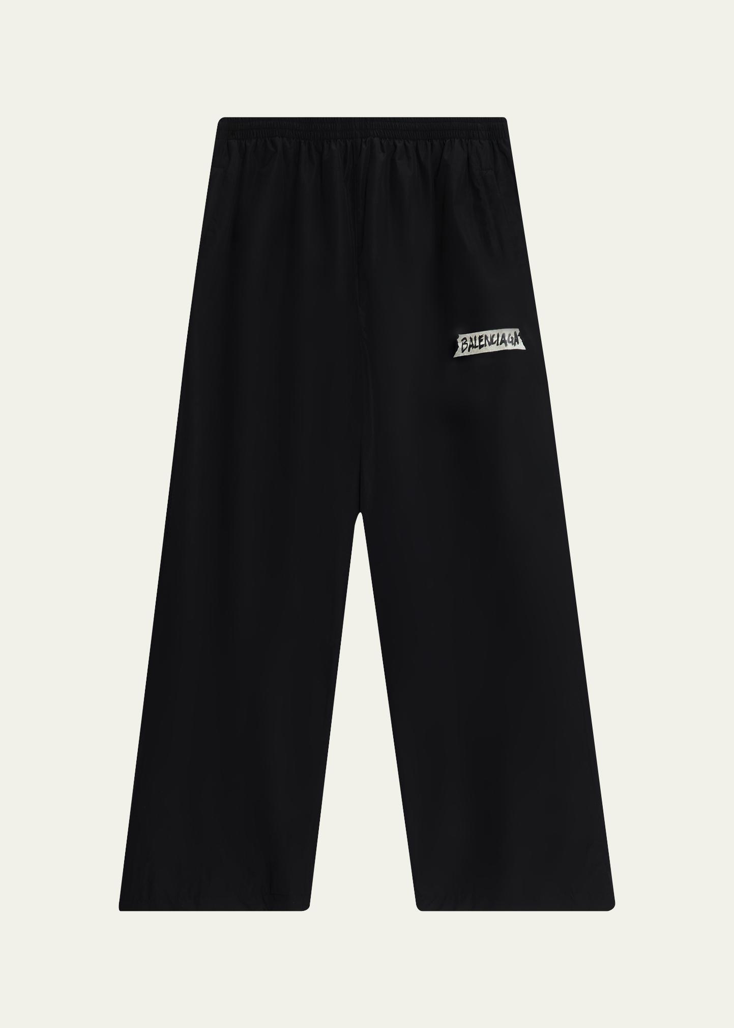 Balenciaga Men's Masking Tape Tracksuit Pants - Bergdorf Goodman