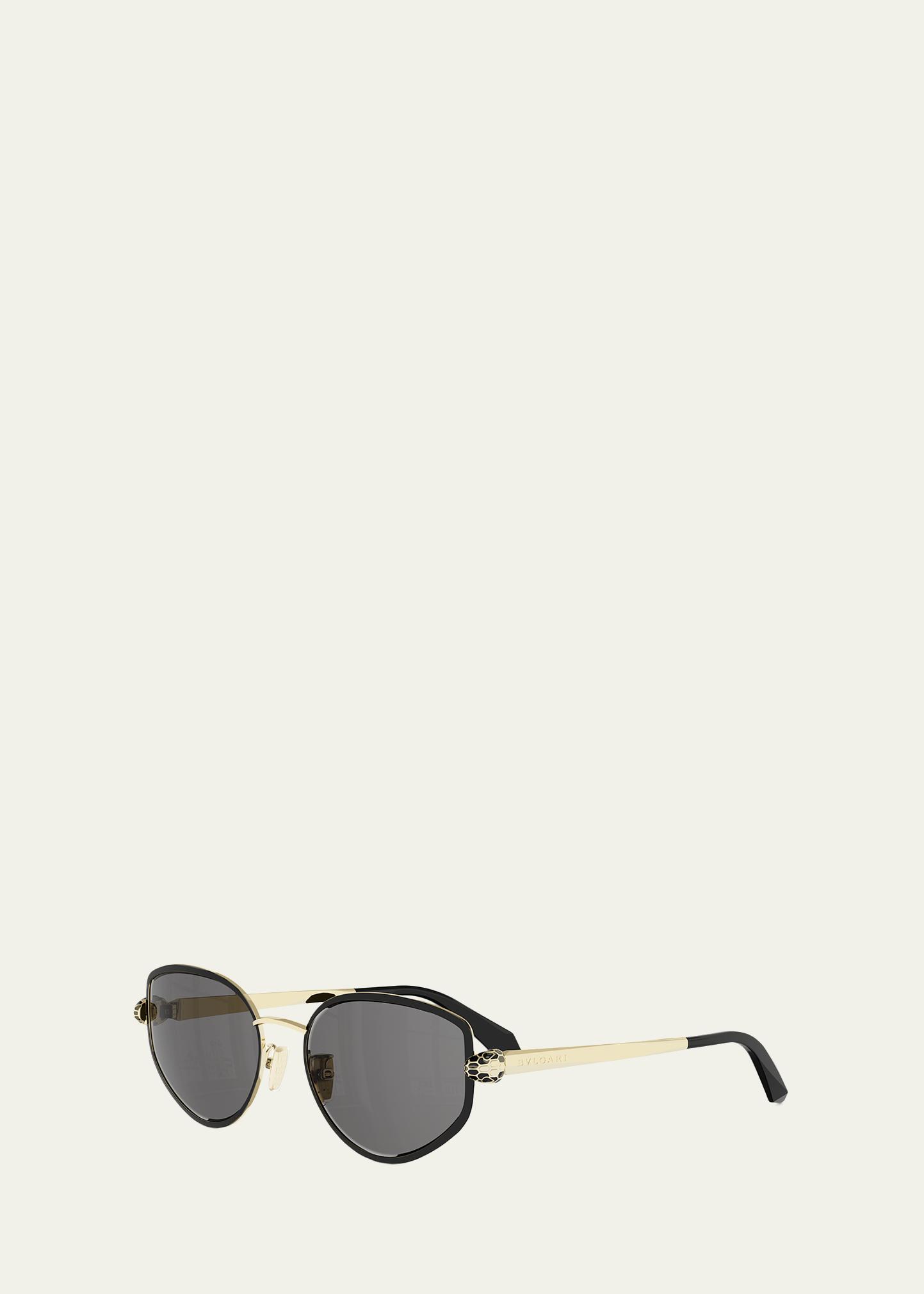BVLGARI Serpenti Forever 55mm Oval Sunglasses - Bergdorf Goodman