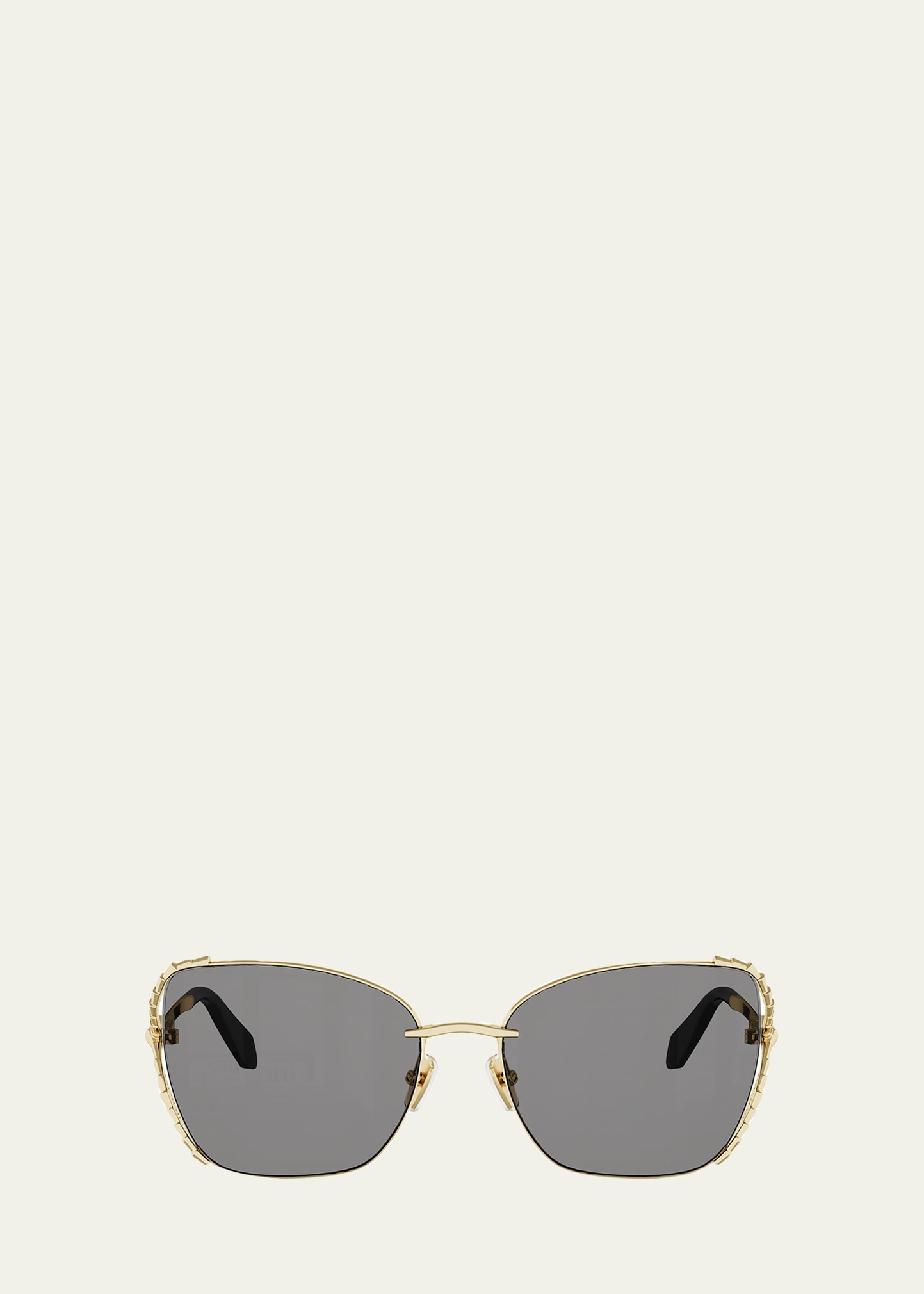 BVLGARI Serpenti Viper 56mm Butterfly Sunglasses - Bergdorf Goodman