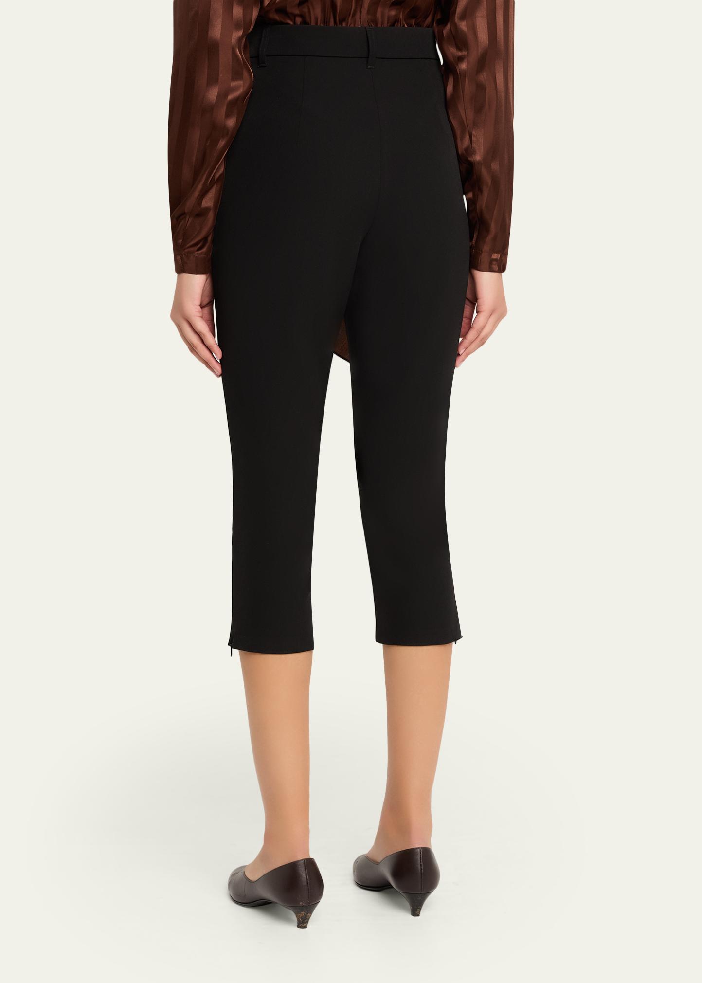 Ronny Kobo Andrew Zip-Hem Ponte Capri Pants - Bergdorf Goodman