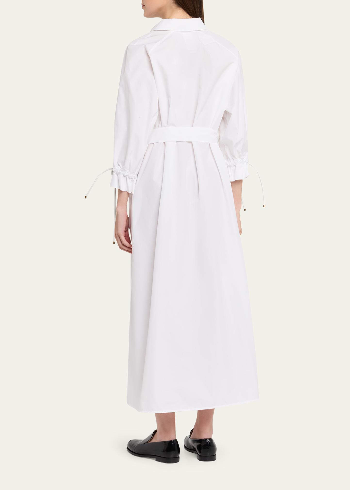Max Mara Belted 3/4-Sleeve Midi Shirtdress - Bergdorf Goodman