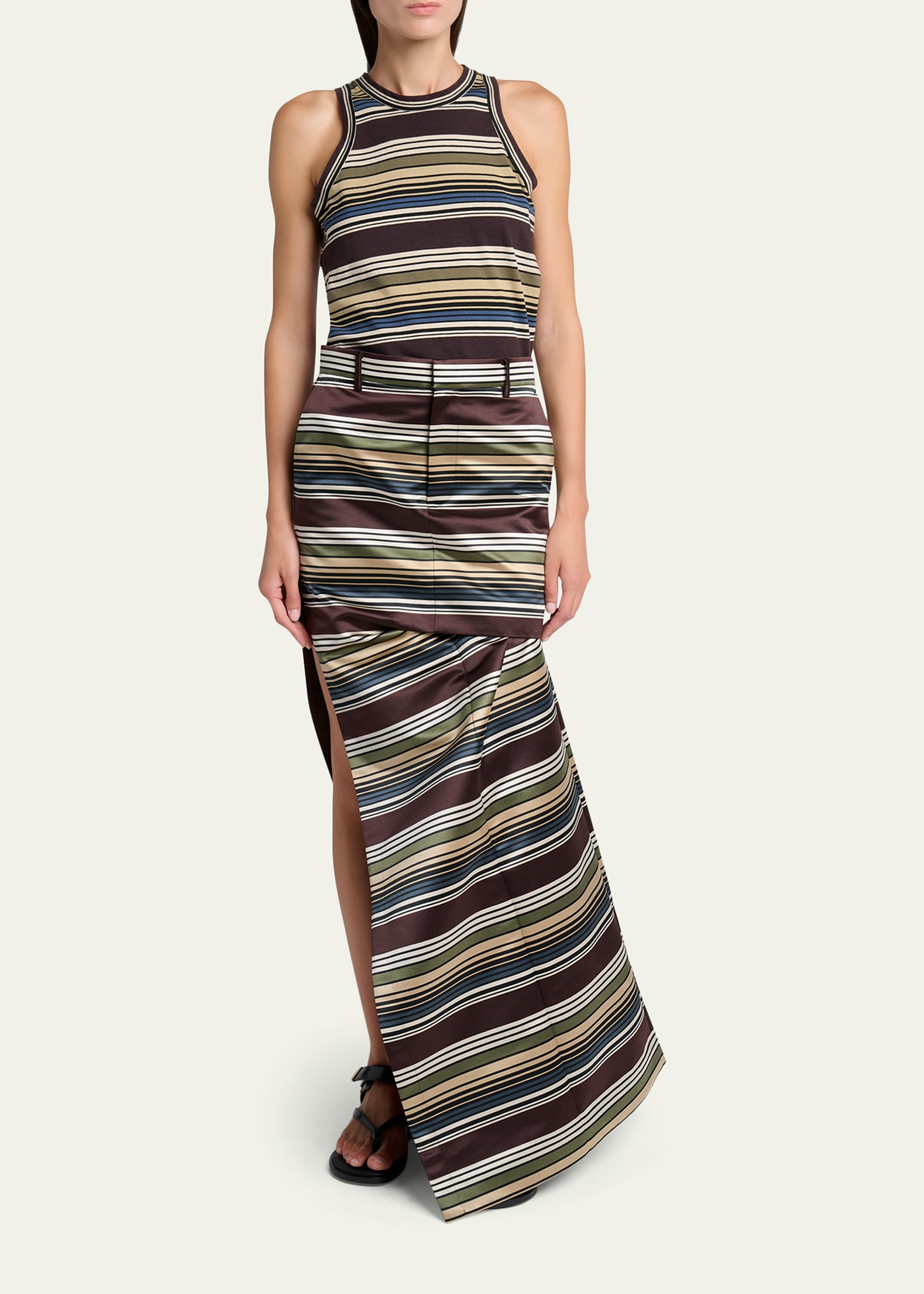 トップス sachi SACAI Horizontal Striped Tank Top - Bergdorf Goodman