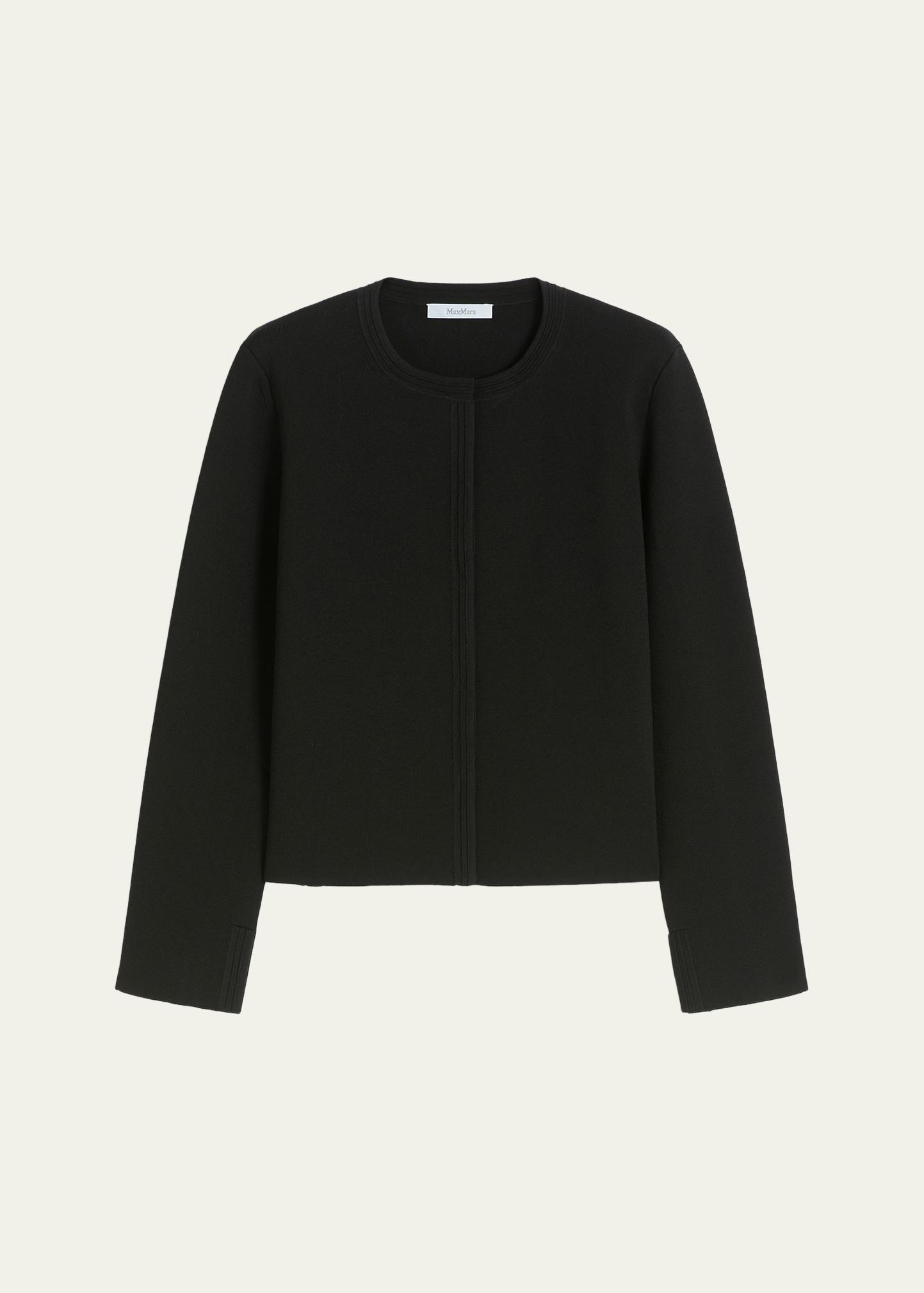 Max Mara Crewneck Cotton Knit Cardigan - Bergdorf Goodman