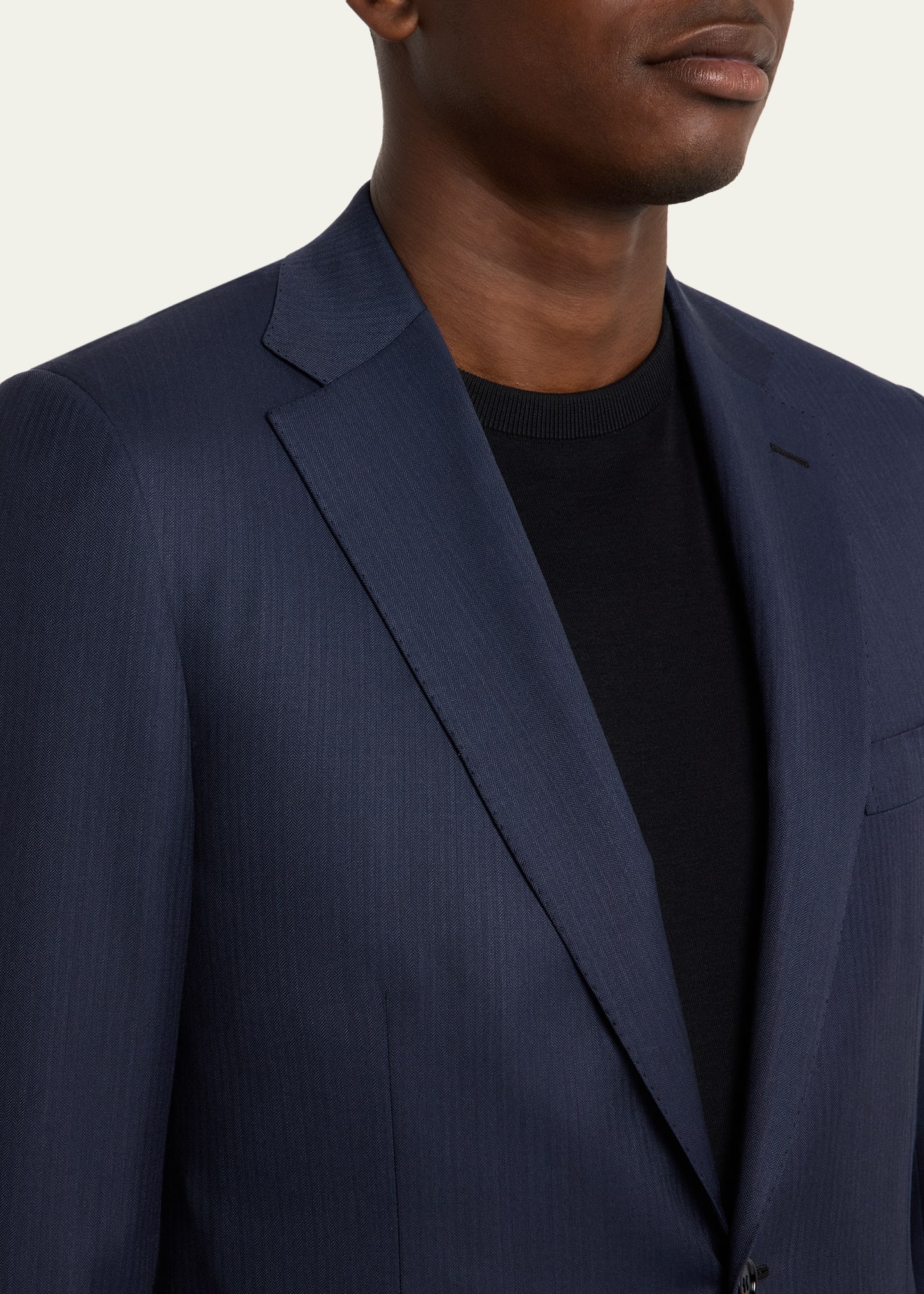 Brioni Men's Wool Micro-Herringbone Two-Piece Suit - Bergdorf Goodman
