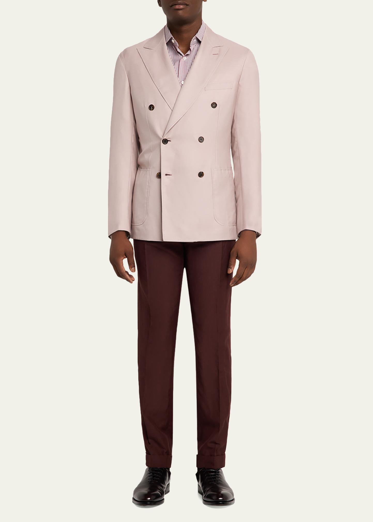 Brioni Men's Soffio Cashmere Double-Breasted Jacket - Bergdorf Goodman
