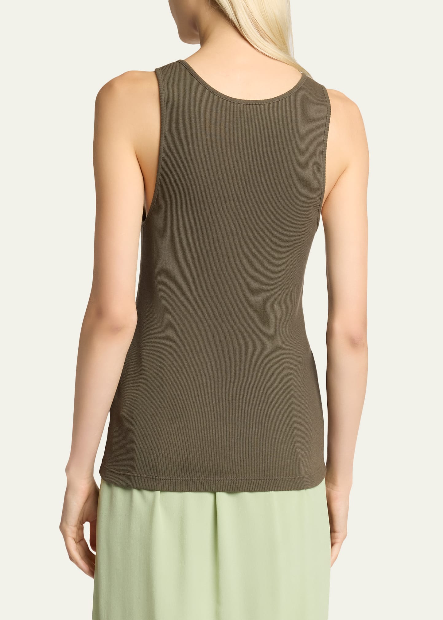 Saint Laurent YSL Embroidered Tank Top - Bergdorf Goodman