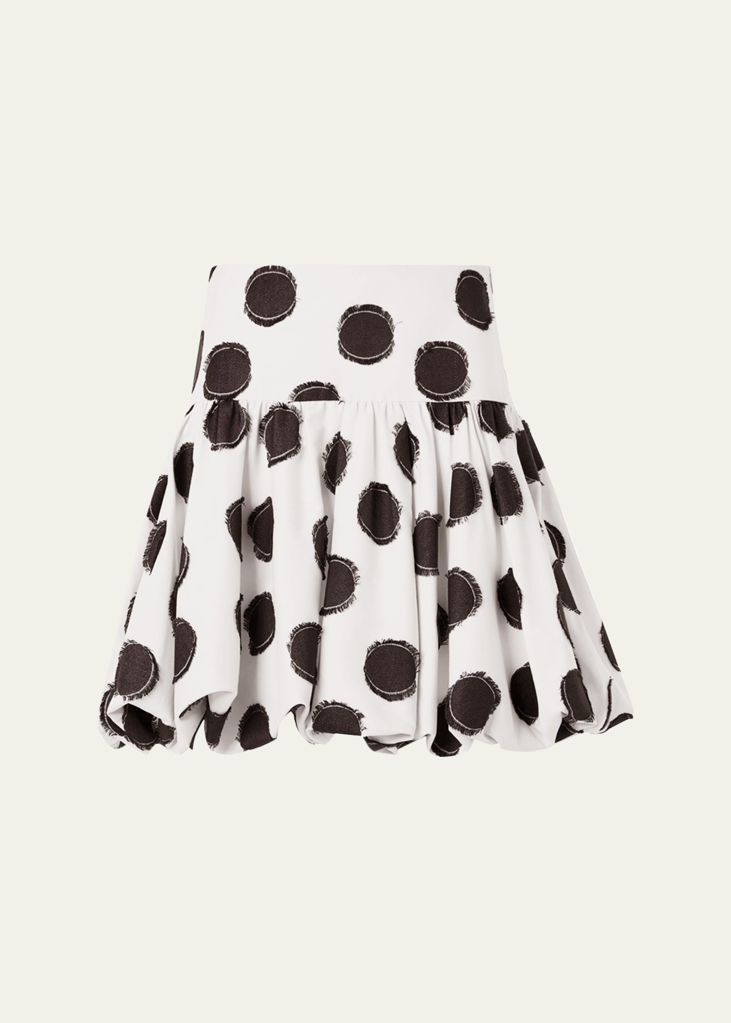 Akris punto Fringed Polka Dot Jacquard Mini Skirt - Bergdorf Goodman