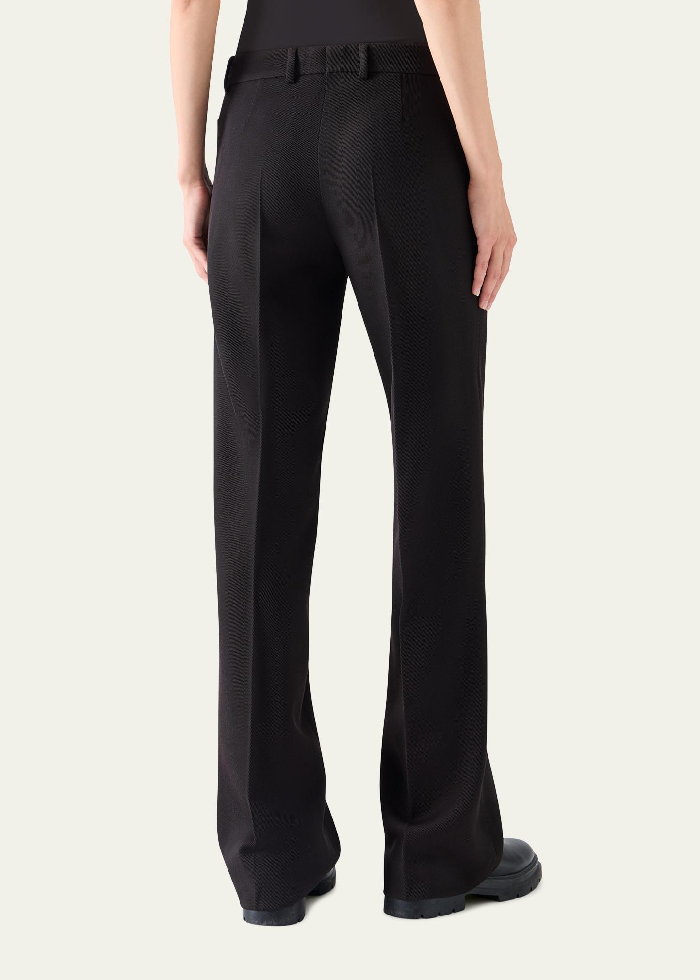 Akris punto Mikka Wool Tricotine Straight-Leg Pants - Bergdorf Goodman