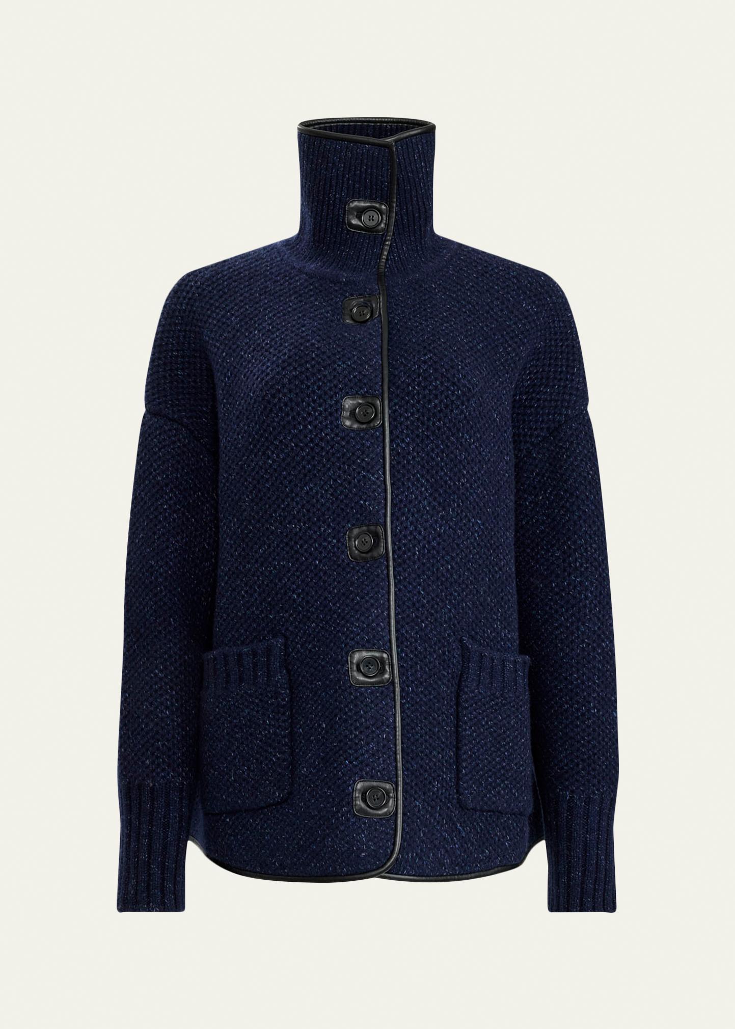 Altuzarra Llewellyn Funnel-Neck Wool Jacket - Bergdorf Goodman