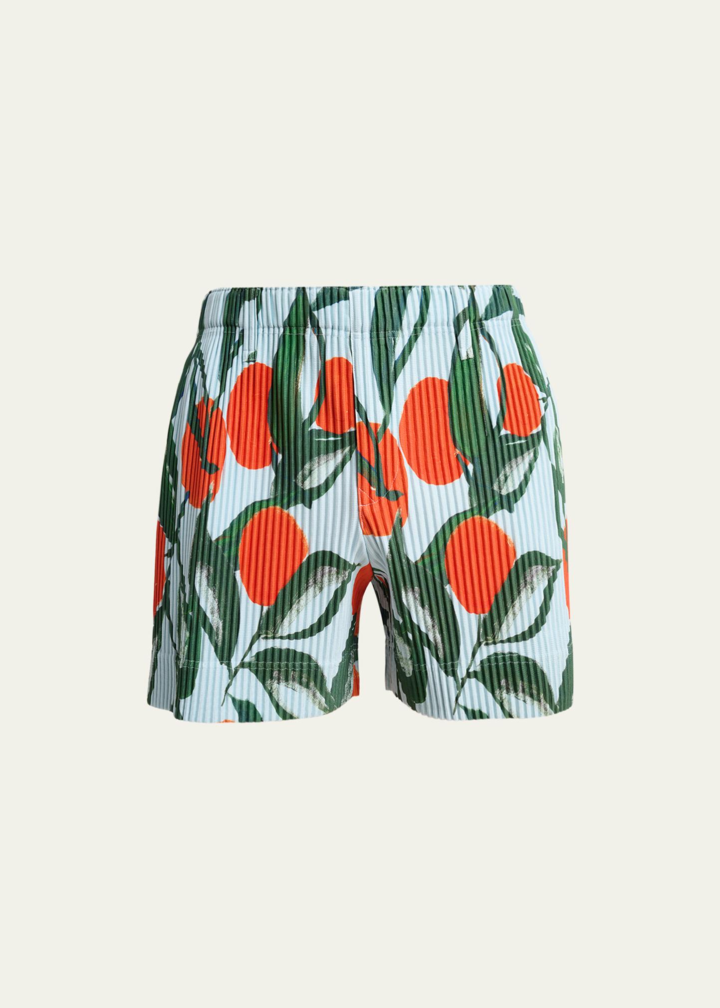 Homme Plissé Issey Miyake Men's Pleated Pull-On Shorts - Bergdorf