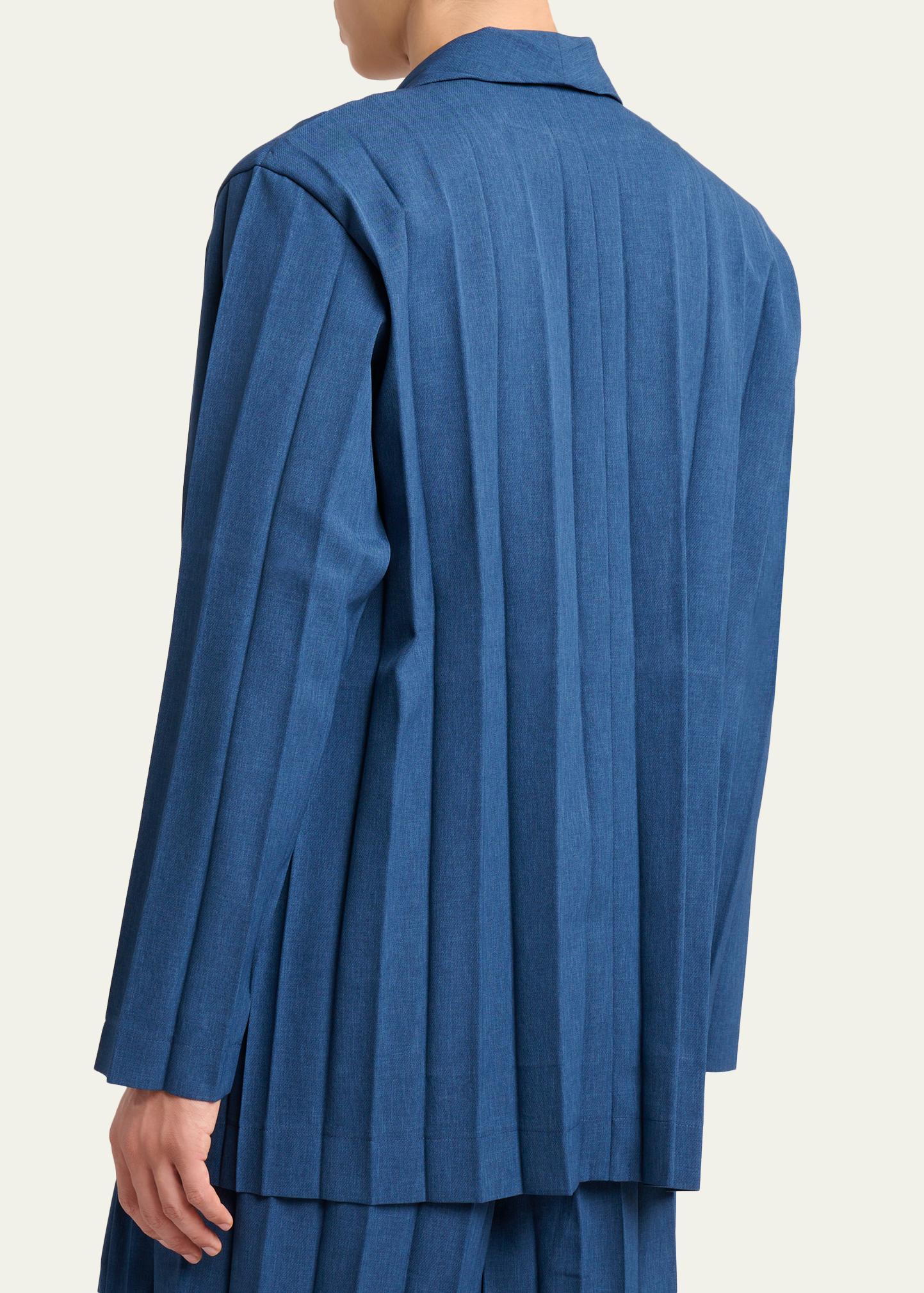 Homme Plisse Issey Miyake Men's Edge Ensemble Single-Breasted