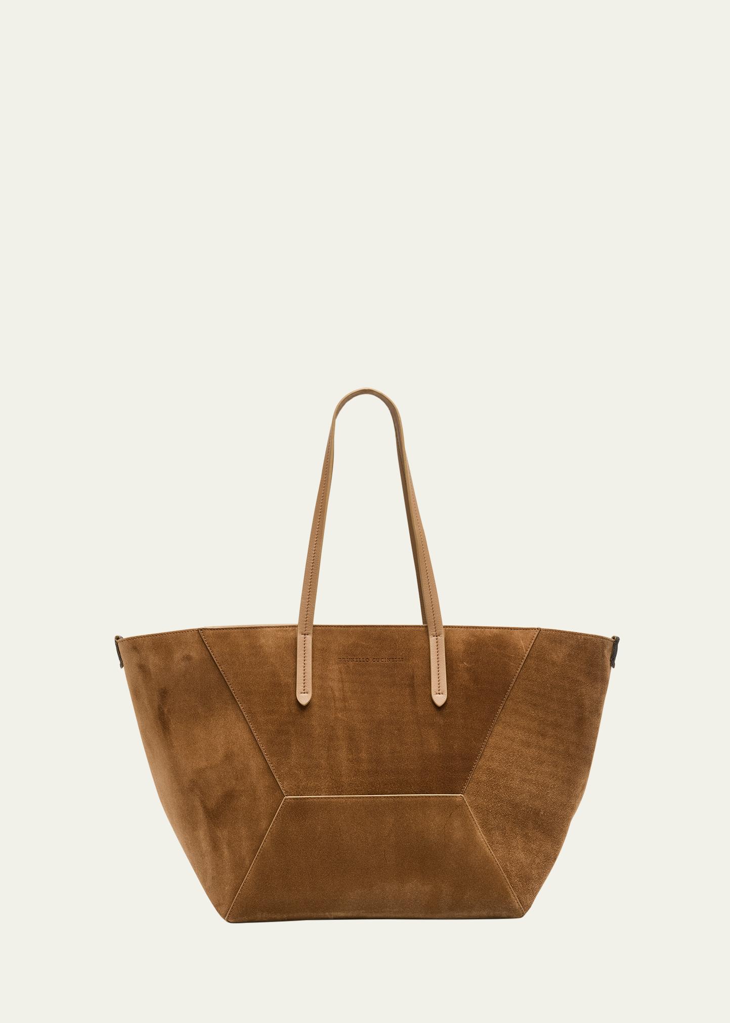 Brunello Cucinelli BC Duo Suede Medium Bag - Bergdorf Goodman