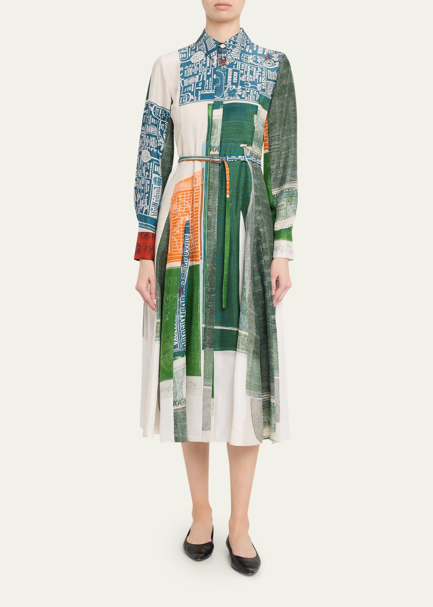 Jason Wu Collection x Robert Rauschenberg Sandwashed Silk Midi