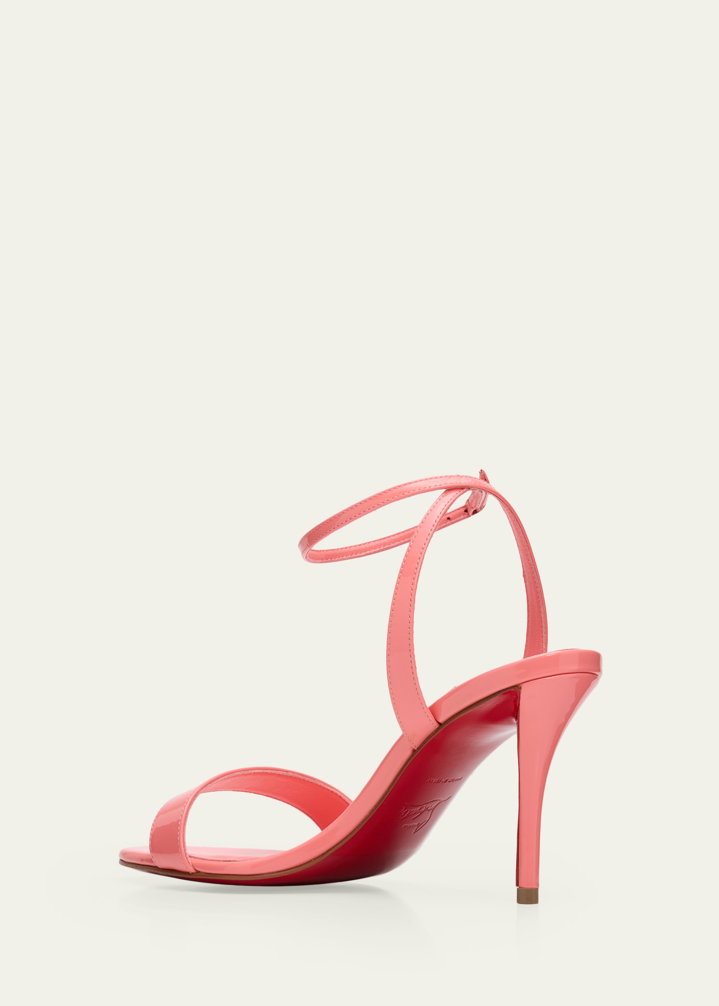 Christian Louboutin 80mm Miss Z Patent Leather Ankle-Strap Sandals