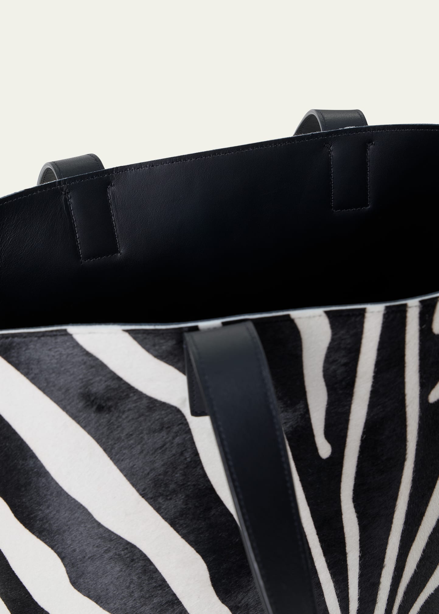 Akris Ai Medium Zebra-Print Top-Handle Tote Bag - Bergdorf Goodman