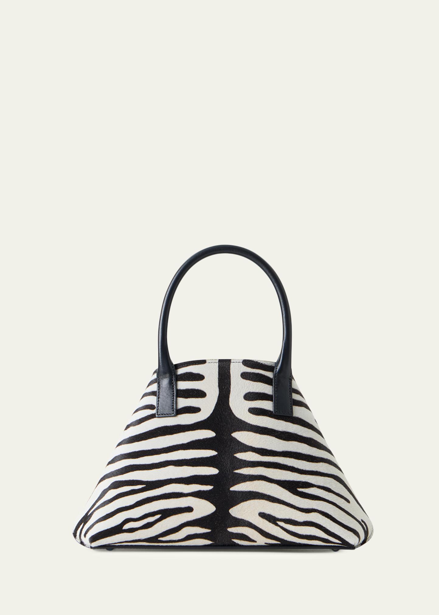 Akris Ai Small Zebra-Print Top-Handle Tote Bag - Bergdorf Goodman