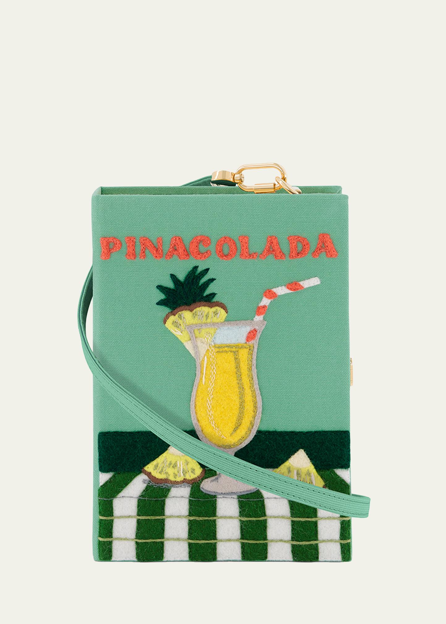 Olympia Le-Tan Pina Colada Book Clutch Bag with Strap - Bergdorf