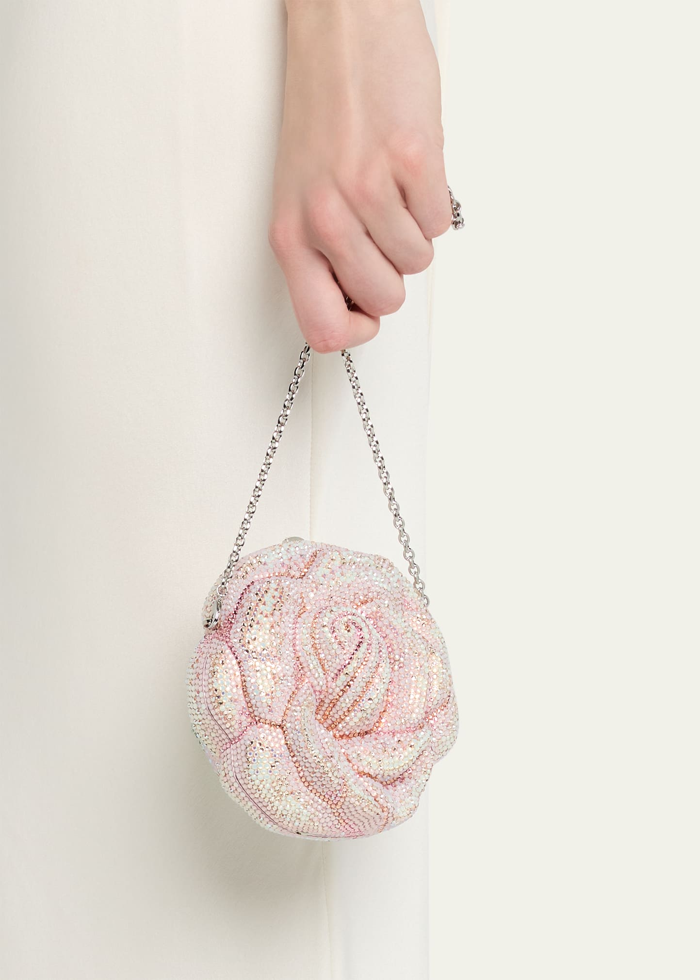 Judith Leiber Couture Crystal Rose Clutch Bag - Bergdorf Goodman