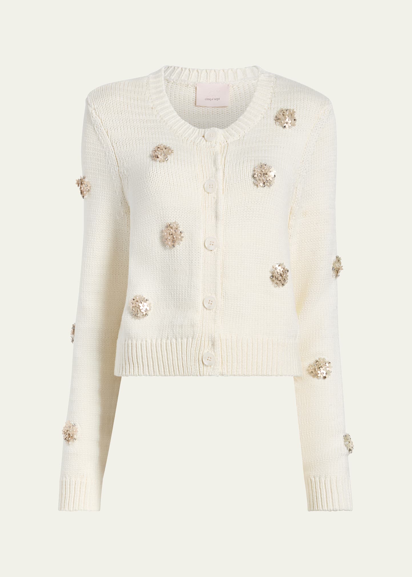Cinq a Sept Flower Dots Knit Cardigan - Bergdorf Goodman