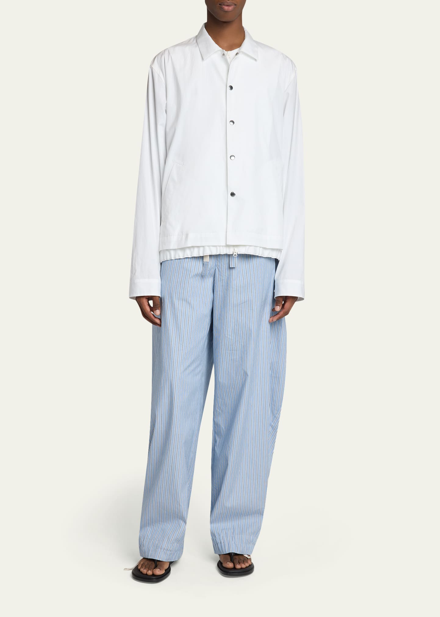 SACAI Men's Cotton Poplin Shirt Jacket - Bergdorf Goodman