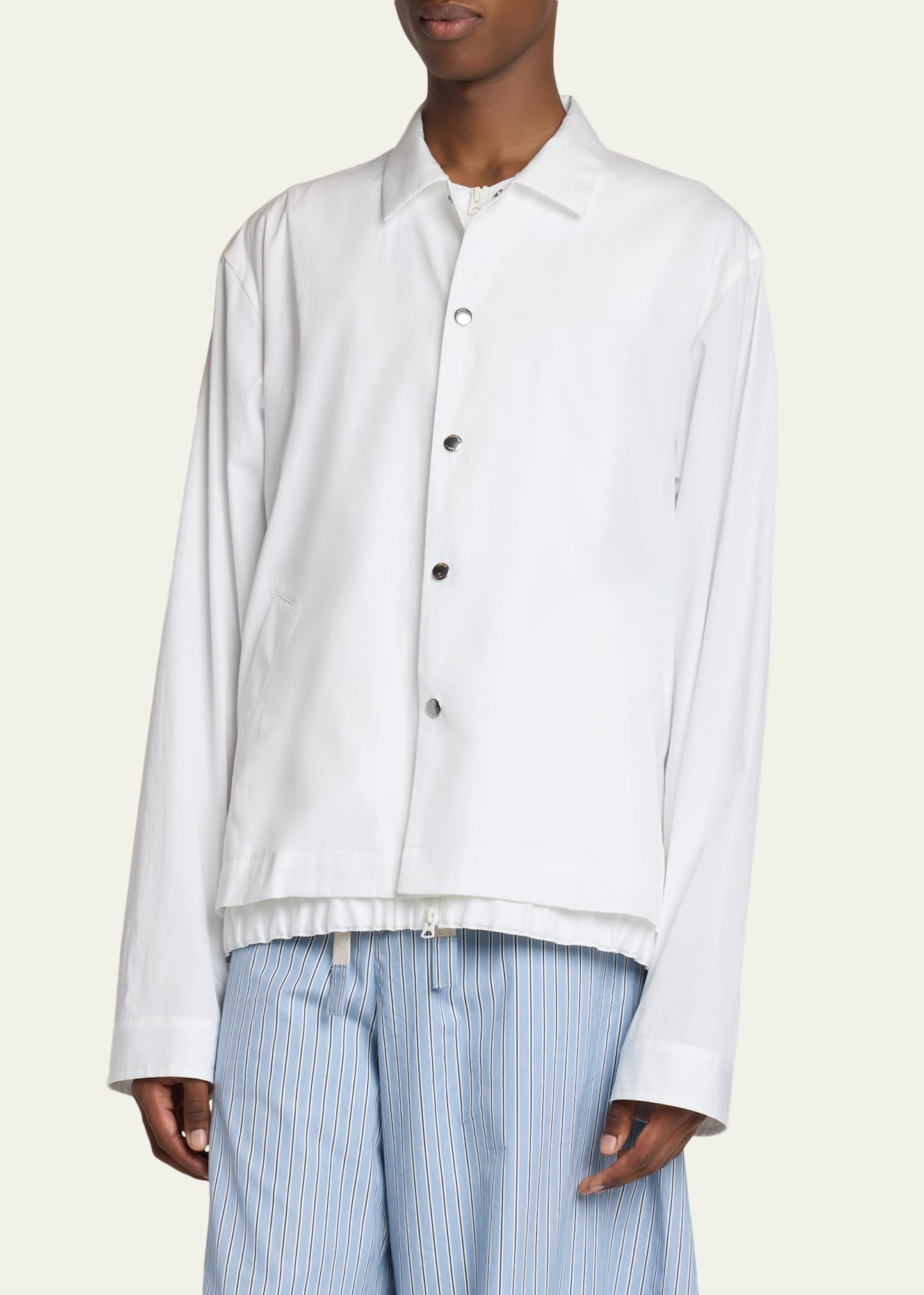 SACAI Men's Cotton Poplin Shirt Jacket - Bergdorf Goodman