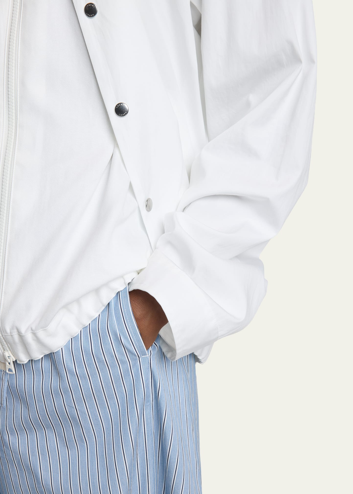 ジャケット・アウター 21aw sacai Cotton Poplin Shirt SACAI Men's Cotton Poplin Shirt Jacket - Bergdorf Goodman