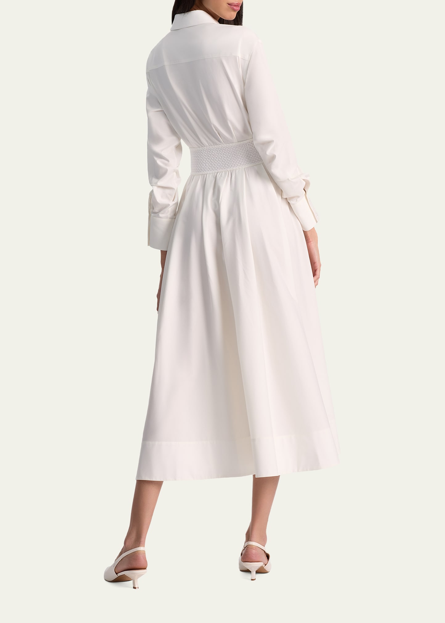blue shirt midi dress Delphinium Analise Shirt Midi Dress