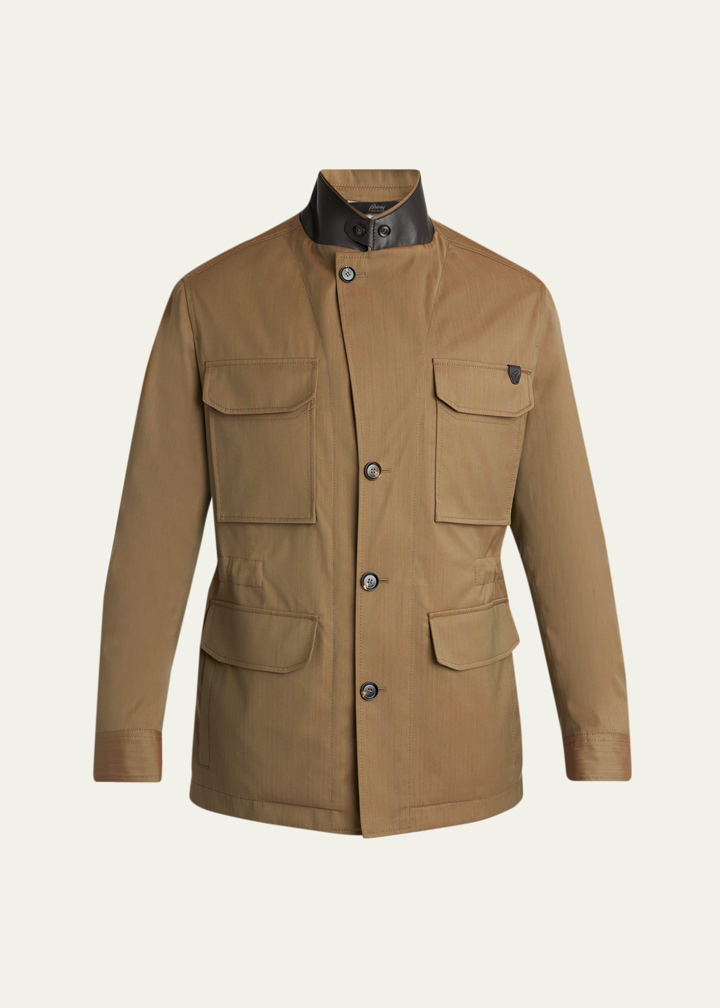 Brioni Men's Wool-Blend Sahariana Jacket - Bergdorf Goodman