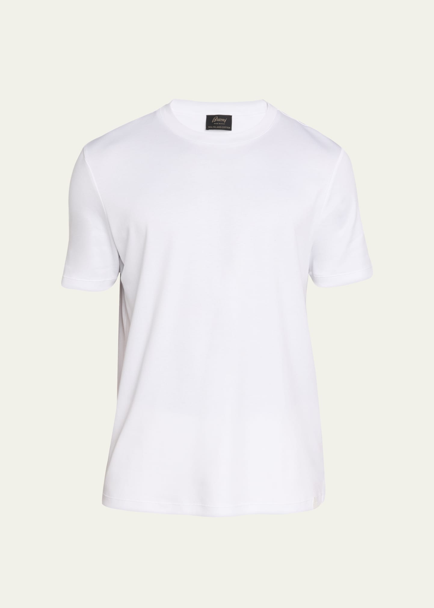 Brioni シーアイランドコットン Tシャツ 半袖 無地 ホワイト 48 Brioni Men's Sea Island Cotton Crewneck T-Shirt - Bergdorf Goodman