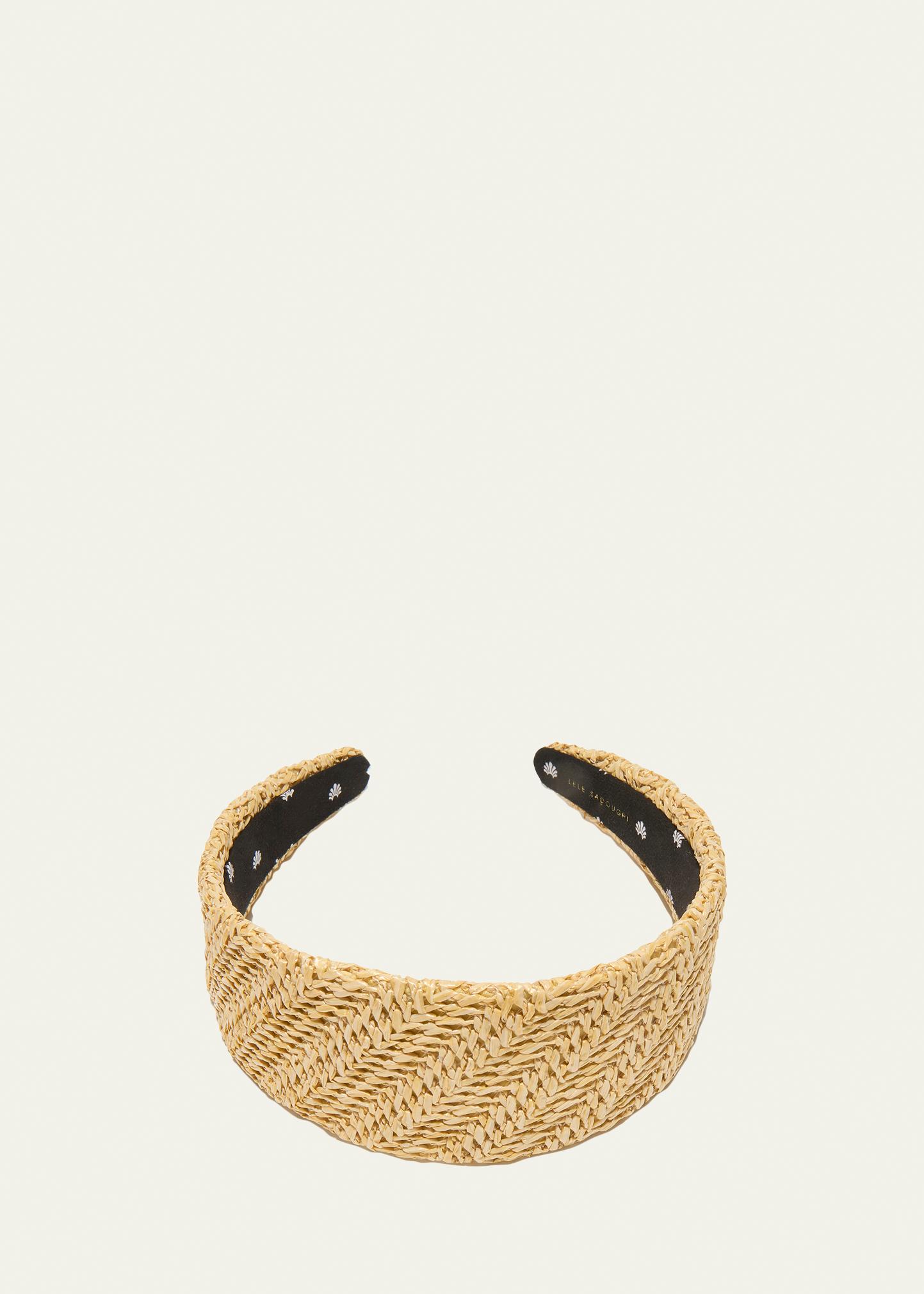 Lele Sadoughi Brigitte Raffia Headband - Bergdorf Goodman display picture 2