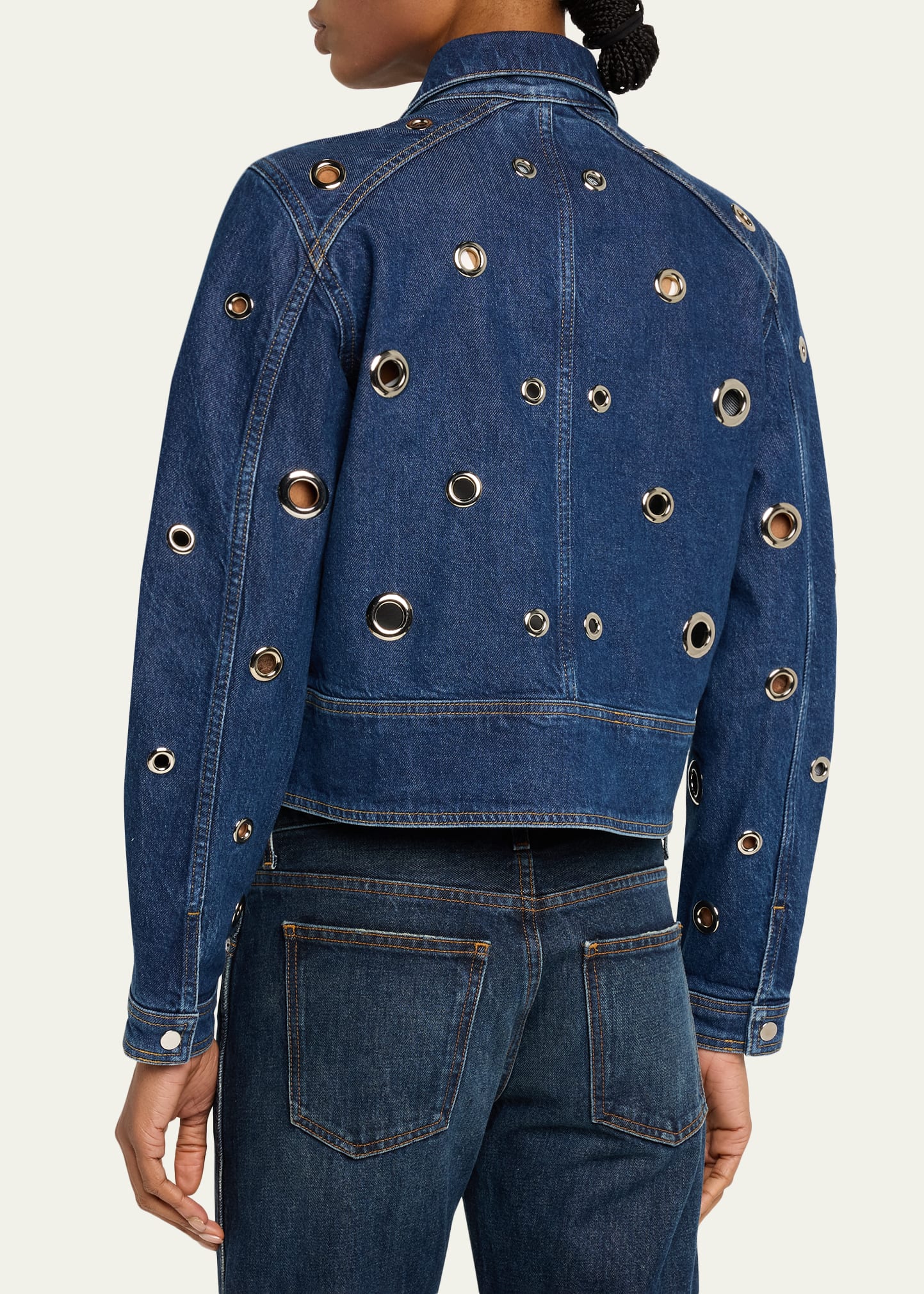 Cinq a Sept Harriet Embellished Denim Jacket - Bergdorf Goodman