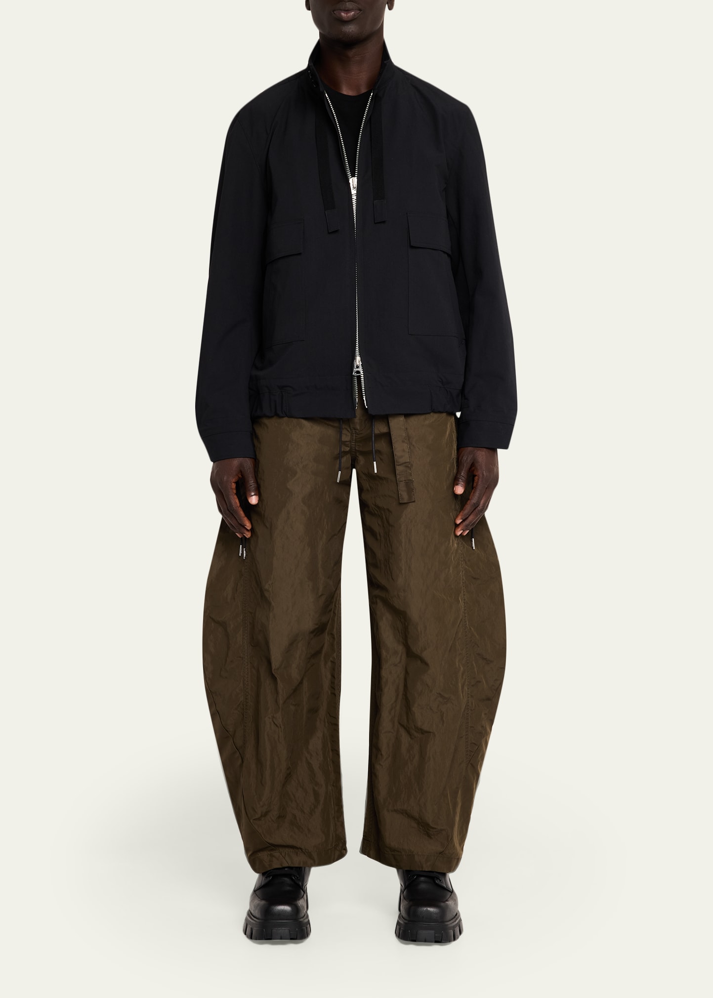 SACAI Men's Nylon Flap-Pocket Jacket - Bergdorf Goodman