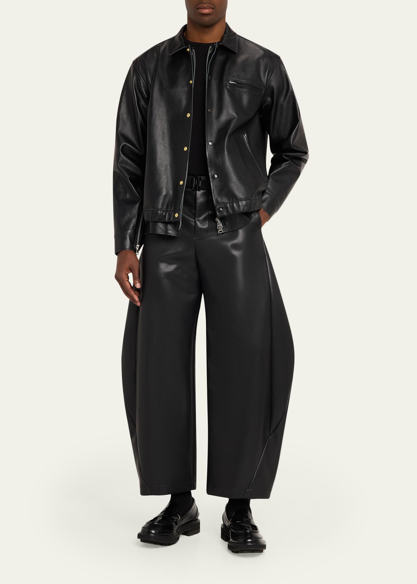 sacai Faux Leather Pants - Bergdorf Goodman