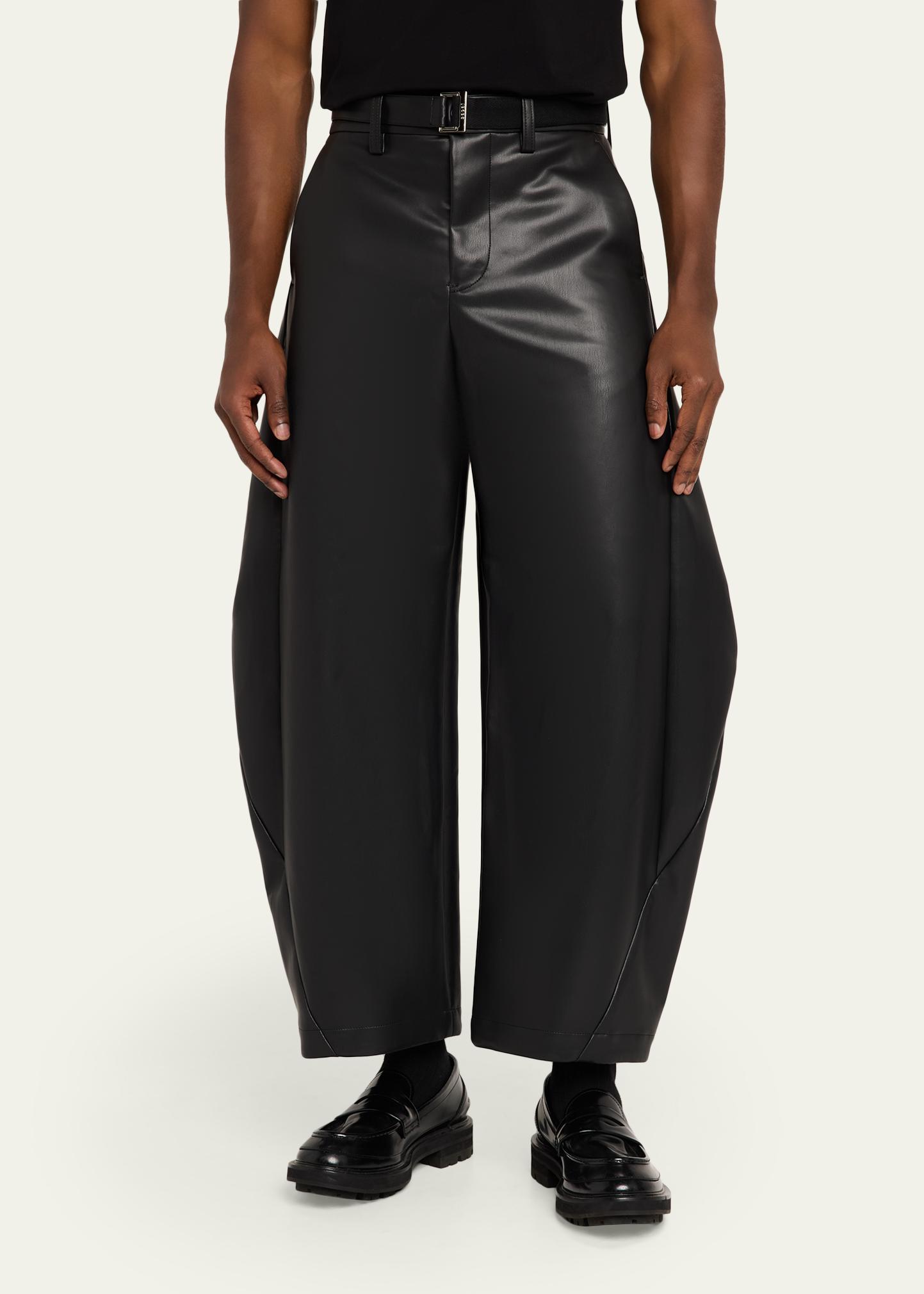 sacai Faux Leather Pants - Bergdorf Goodman