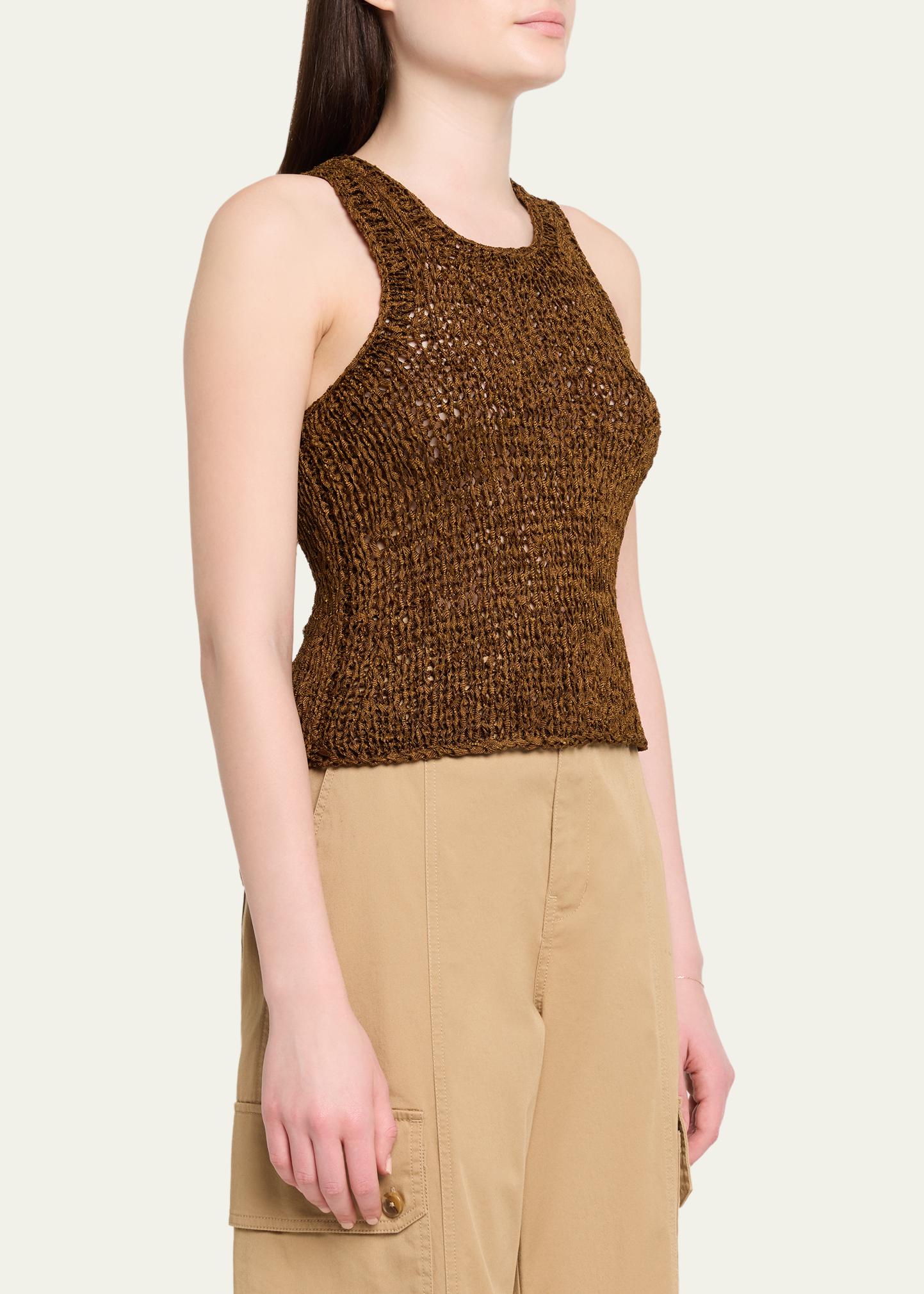 A.L.C. Nelly Open Knit Tank Top - Bergdorf Goodman