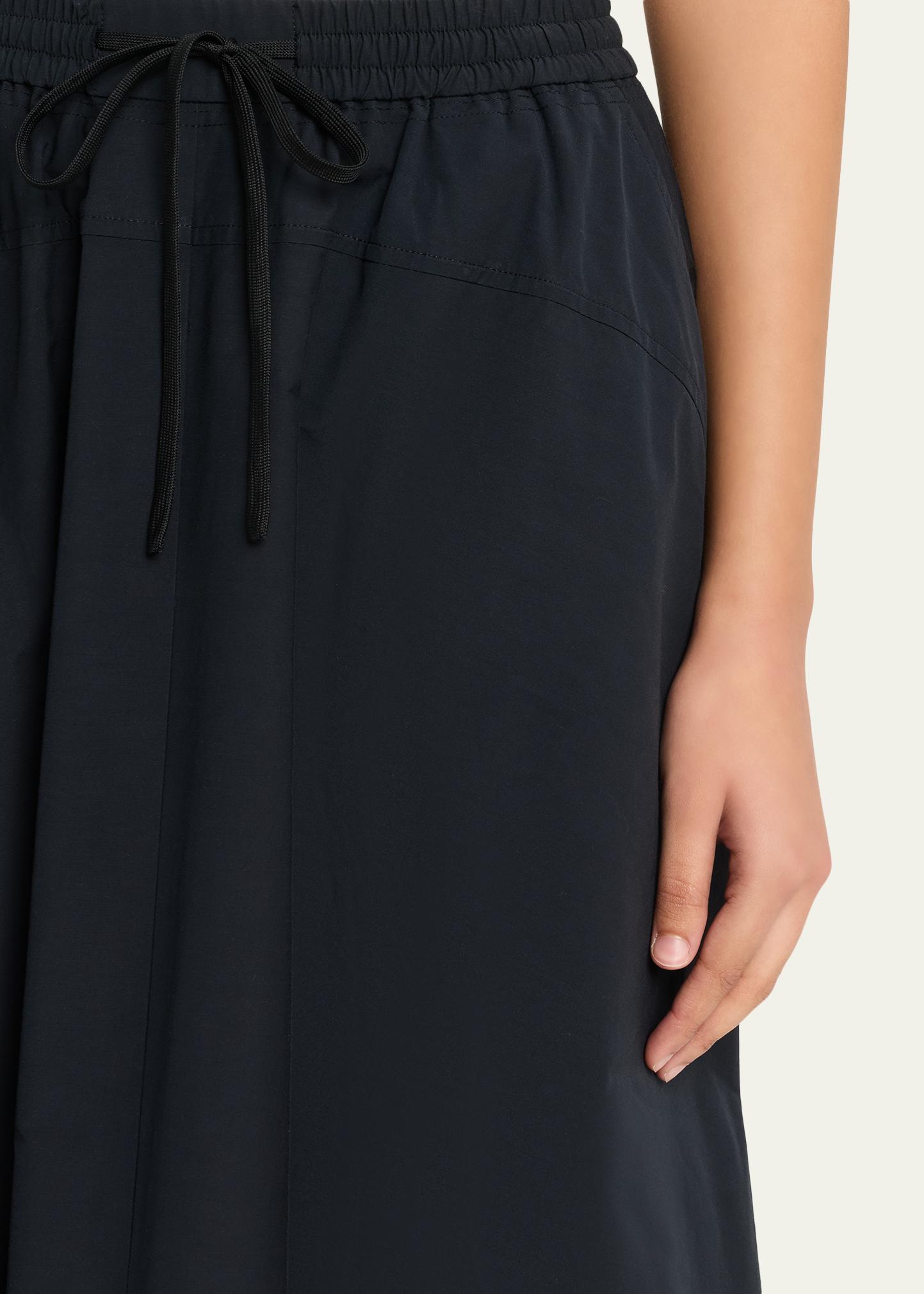 A.L.C. Remy Drawstring Technical Cotton Midi Skirt - Bergdorf Goodman