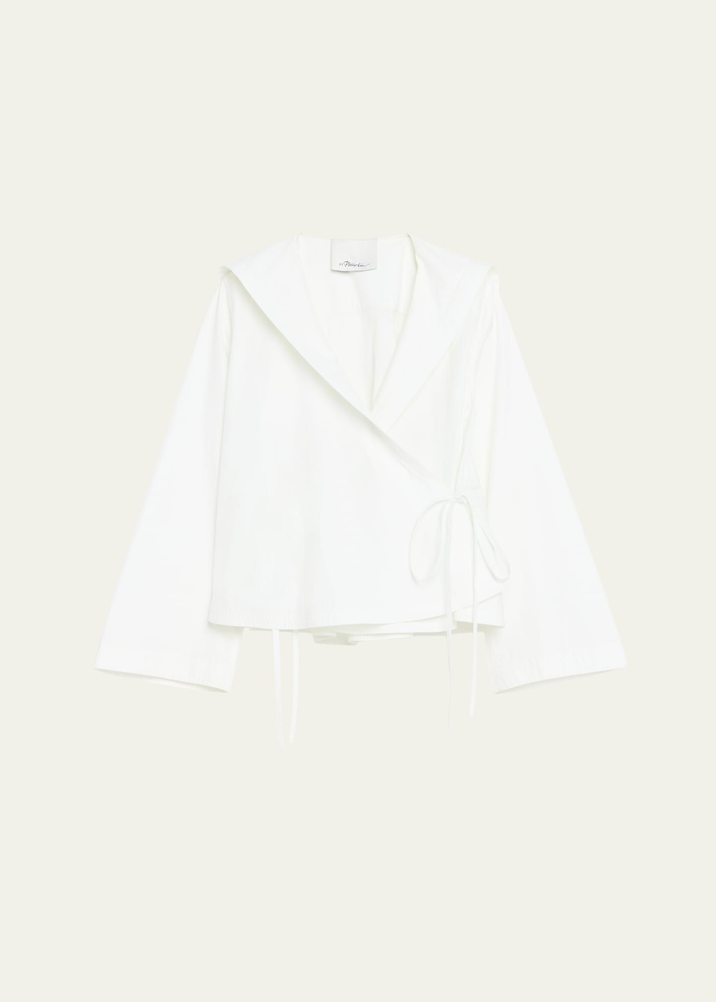 3.1 Phillip Lim Long-Sleeve Sailor Wrap Blouse - Bergdorf Goodman