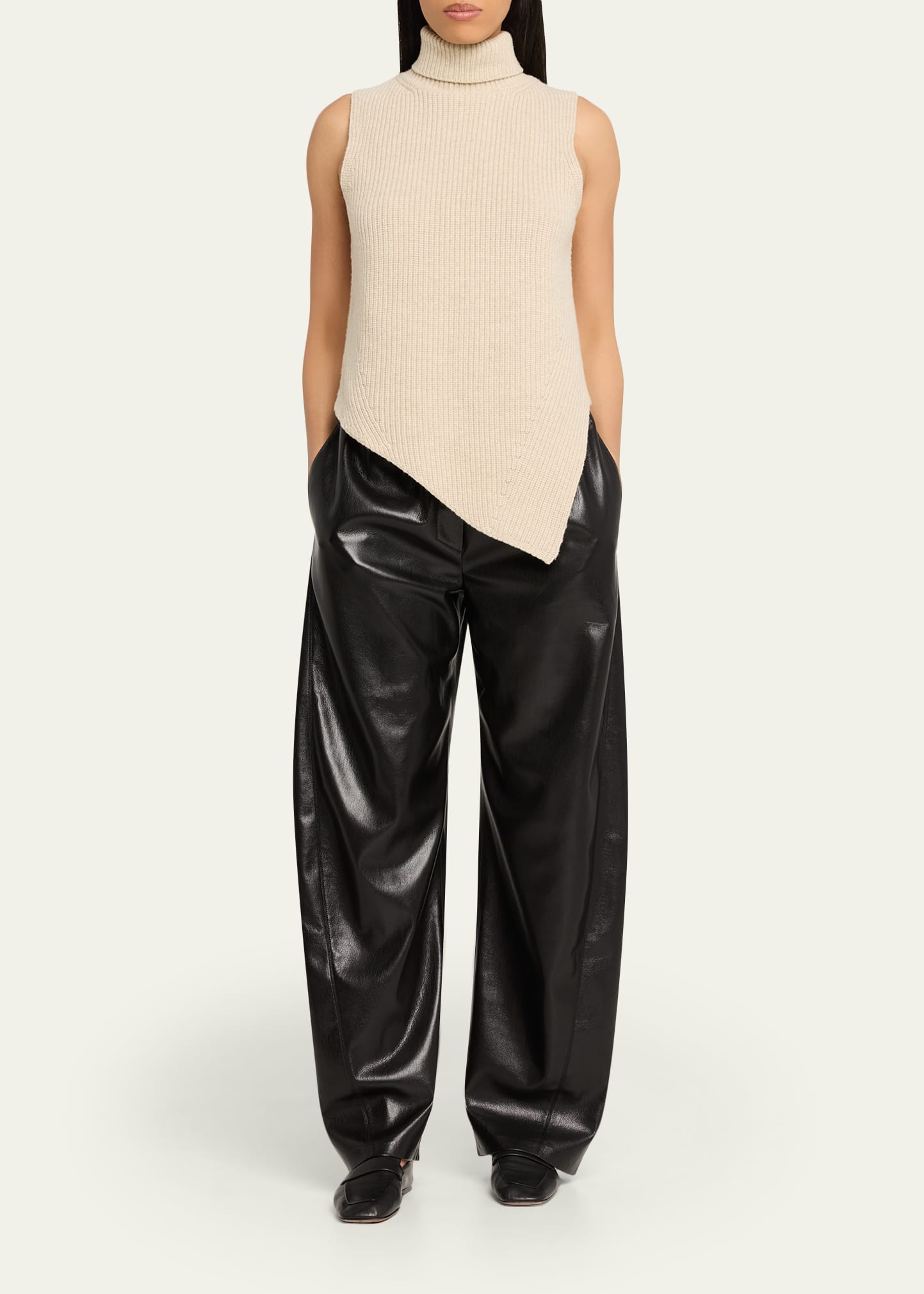 Nanushka Zoela Alt-Leather Pants - Bergdorf Goodman