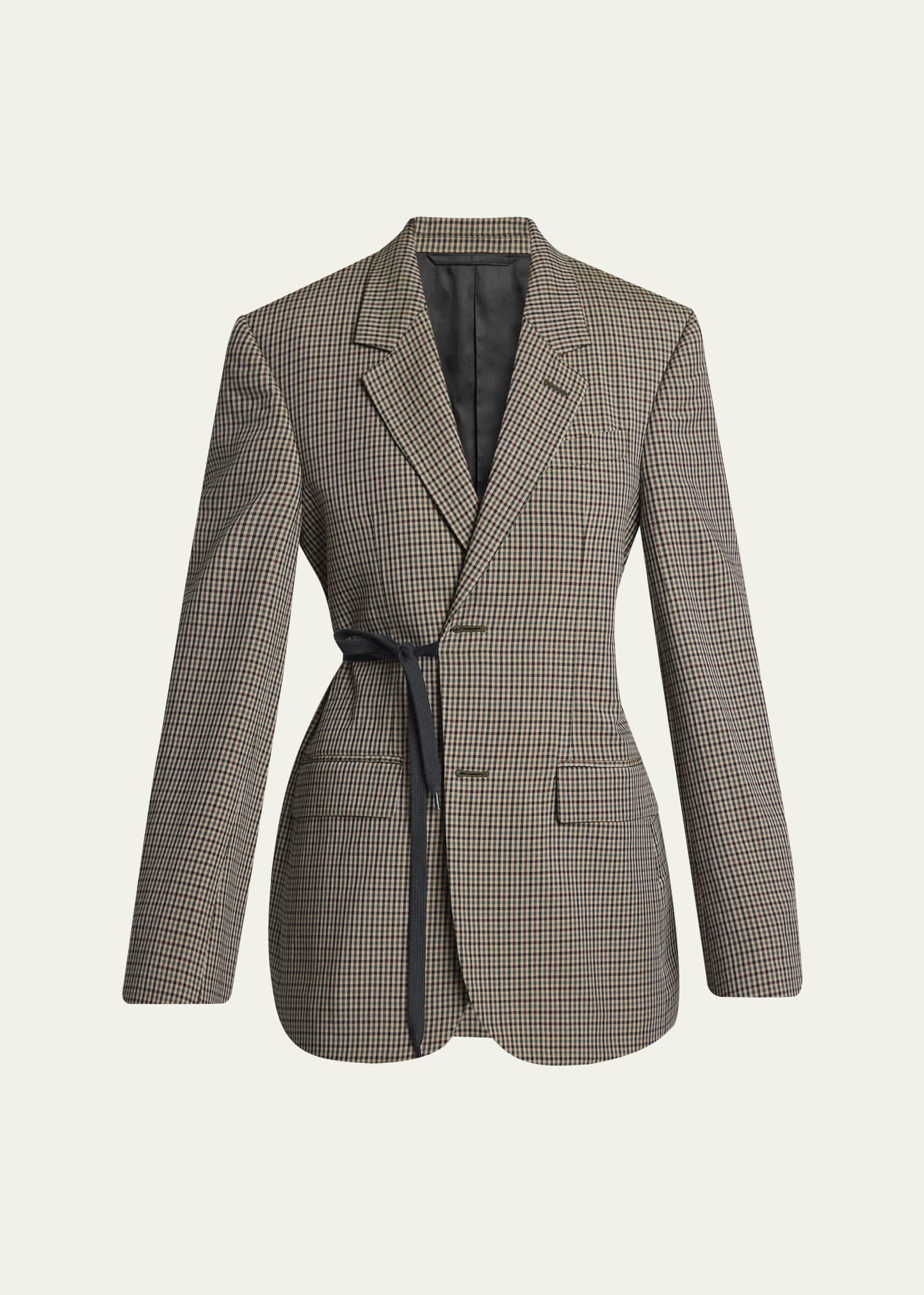 【最安値】BALENCIAGA チェック柄 テーラードジャケット Balenciaga Check Wrap Tailored Jacket - Bergdorf Goodman