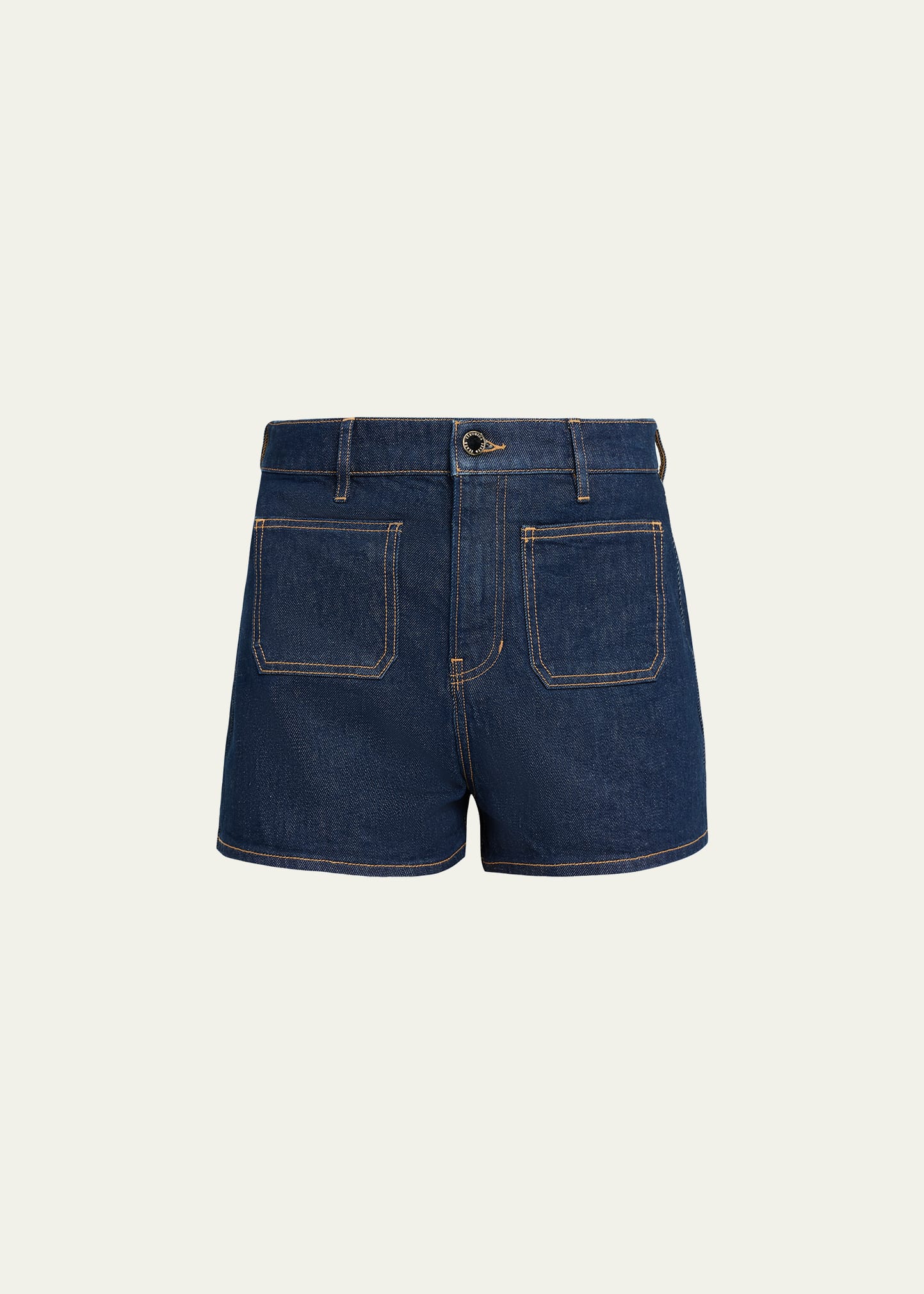 Veronica Beard Elijah Denim Patch Pocket Shorts - Bergdorf Goodman