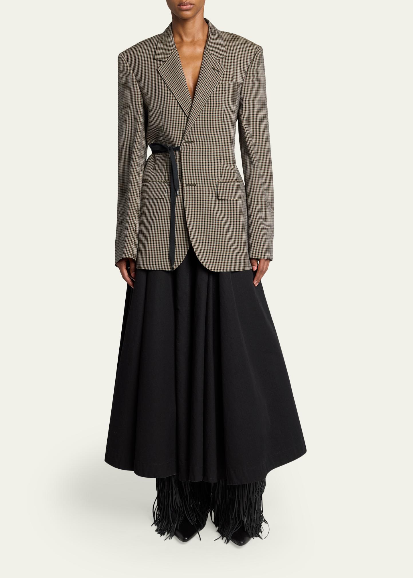 Balenciaga Cotton Godet Maxi Skirt - Bergdorf Goodman