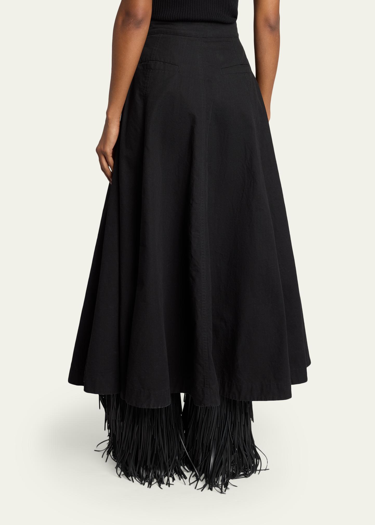 Balenciaga Cotton Godet Maxi Skirt - Bergdorf Goodman