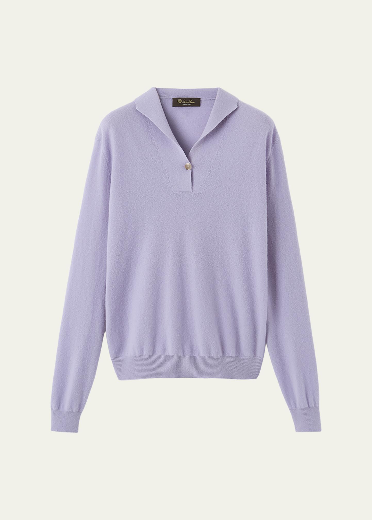 Loro Piana Sergio Cashmere Polo Sweater - Bergdorf Goodman