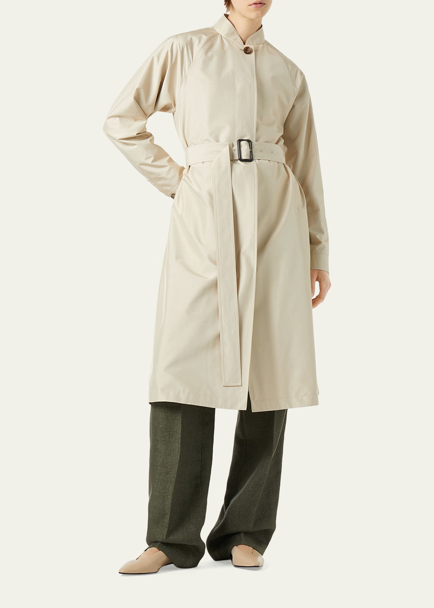 Loro Piana Leonard Single-Breasted Trench Coat - Bergdorf Goodman